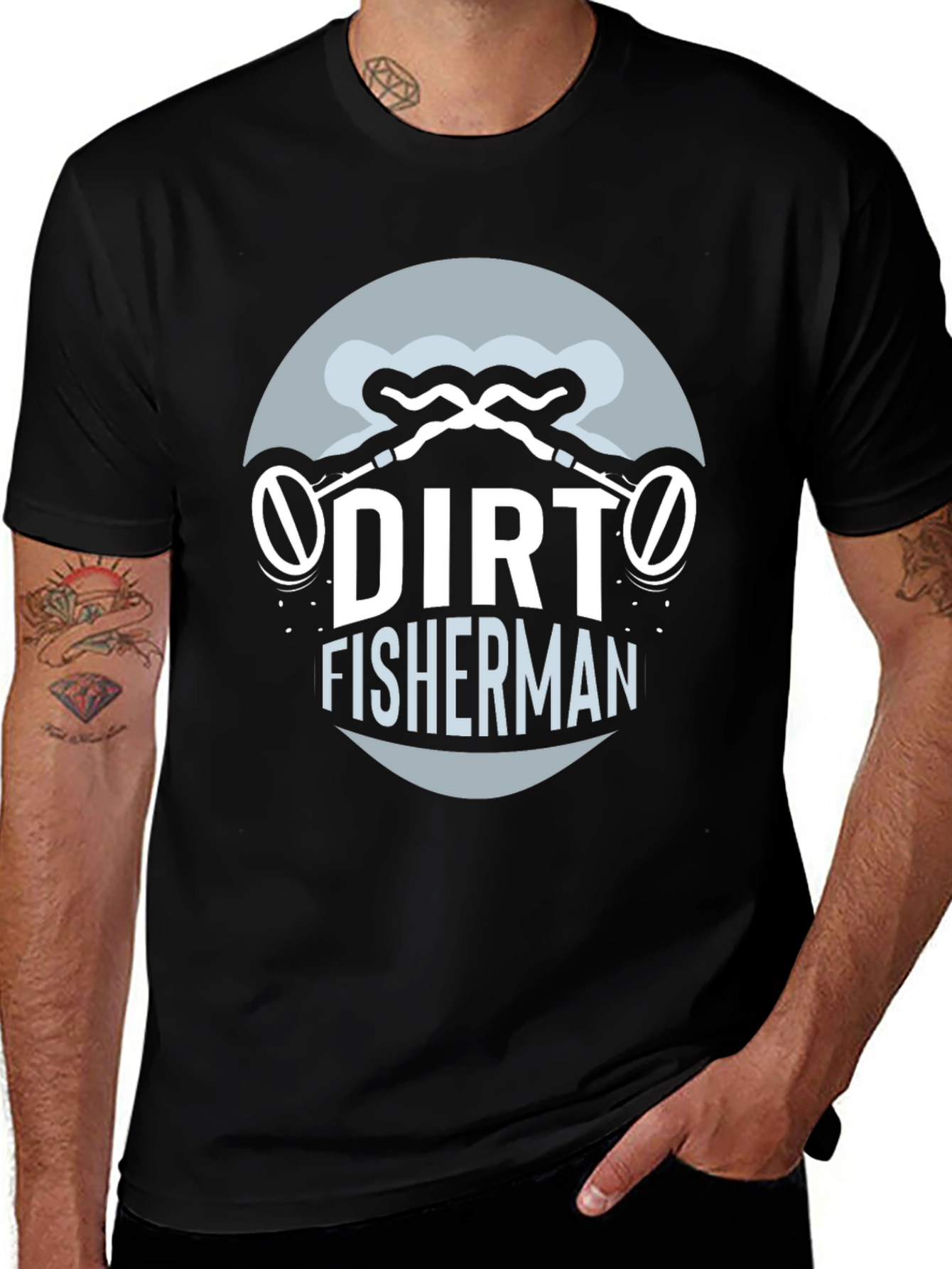 Dirt Fisherman Graphic Tee - Metal Detecting T-Shirt