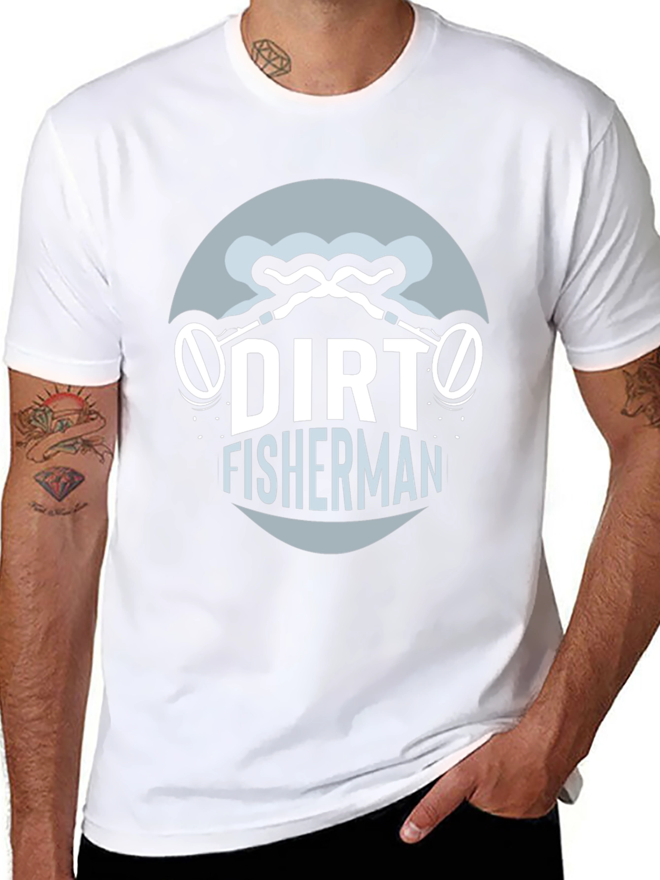 Dirt Fisherman Graphic Tee - Metal Detecting T-Shirt