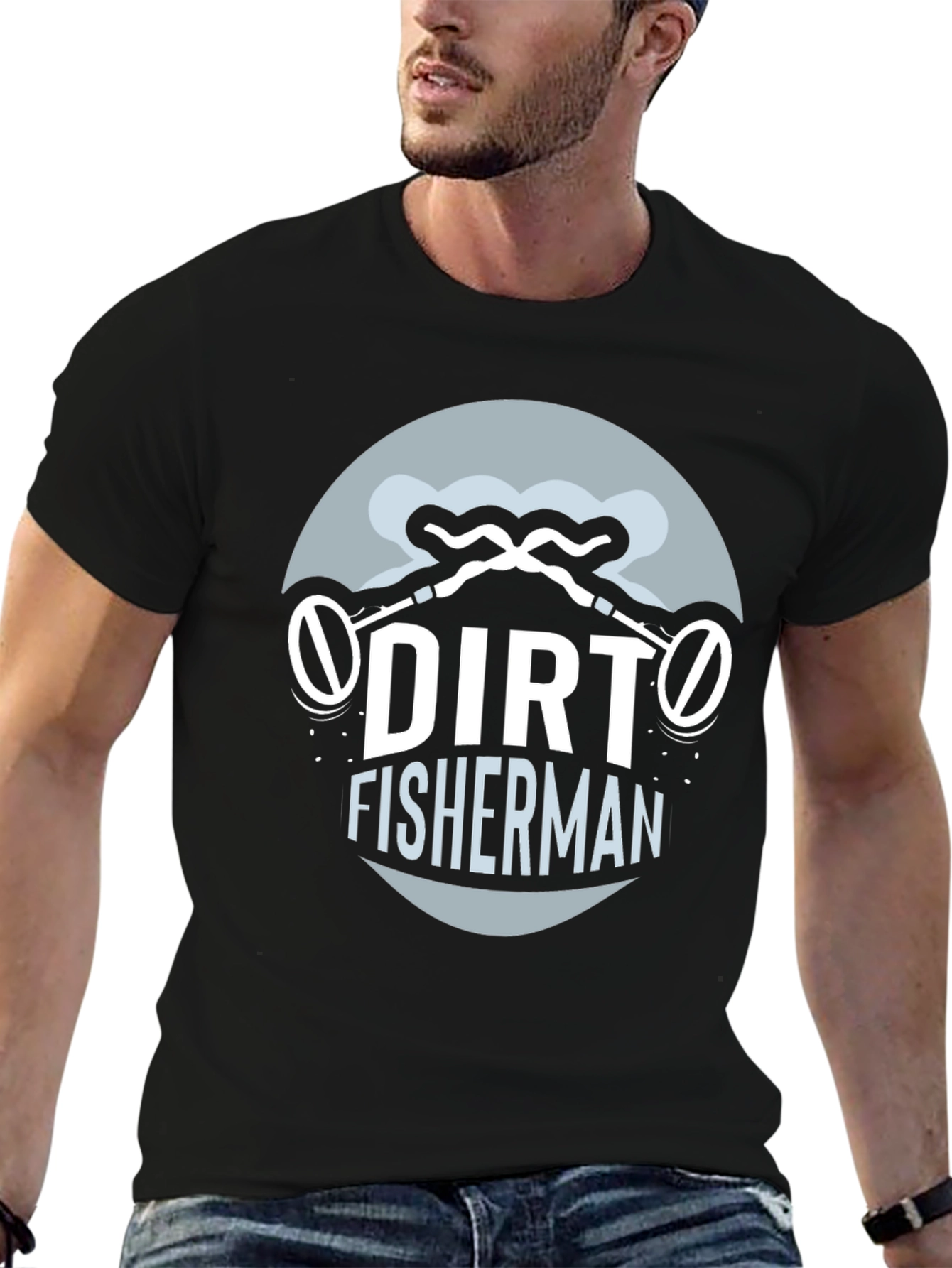 Dirt Fisherman Graphic Tee - Metal Detecting T-Shirt