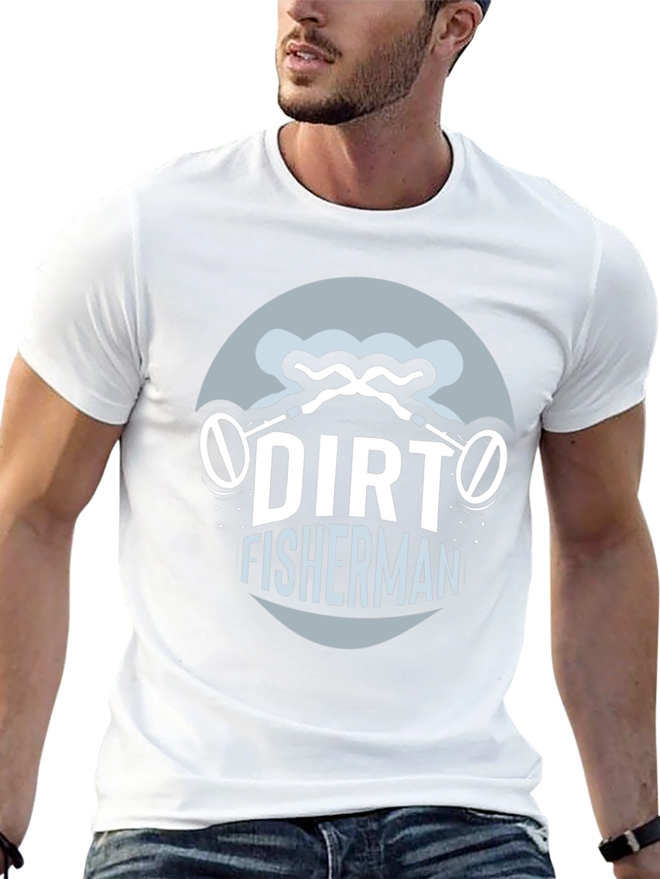 Dirt Fisherman Graphic Tee - Metal Detecting T-Shirt