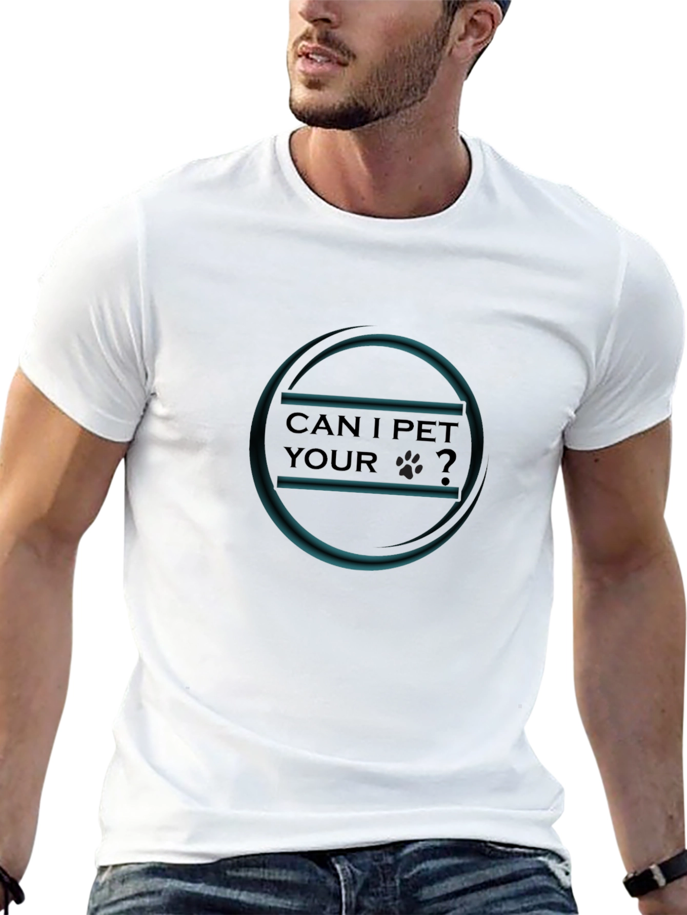 Can I Pet Your Dog? Black T-Shirt