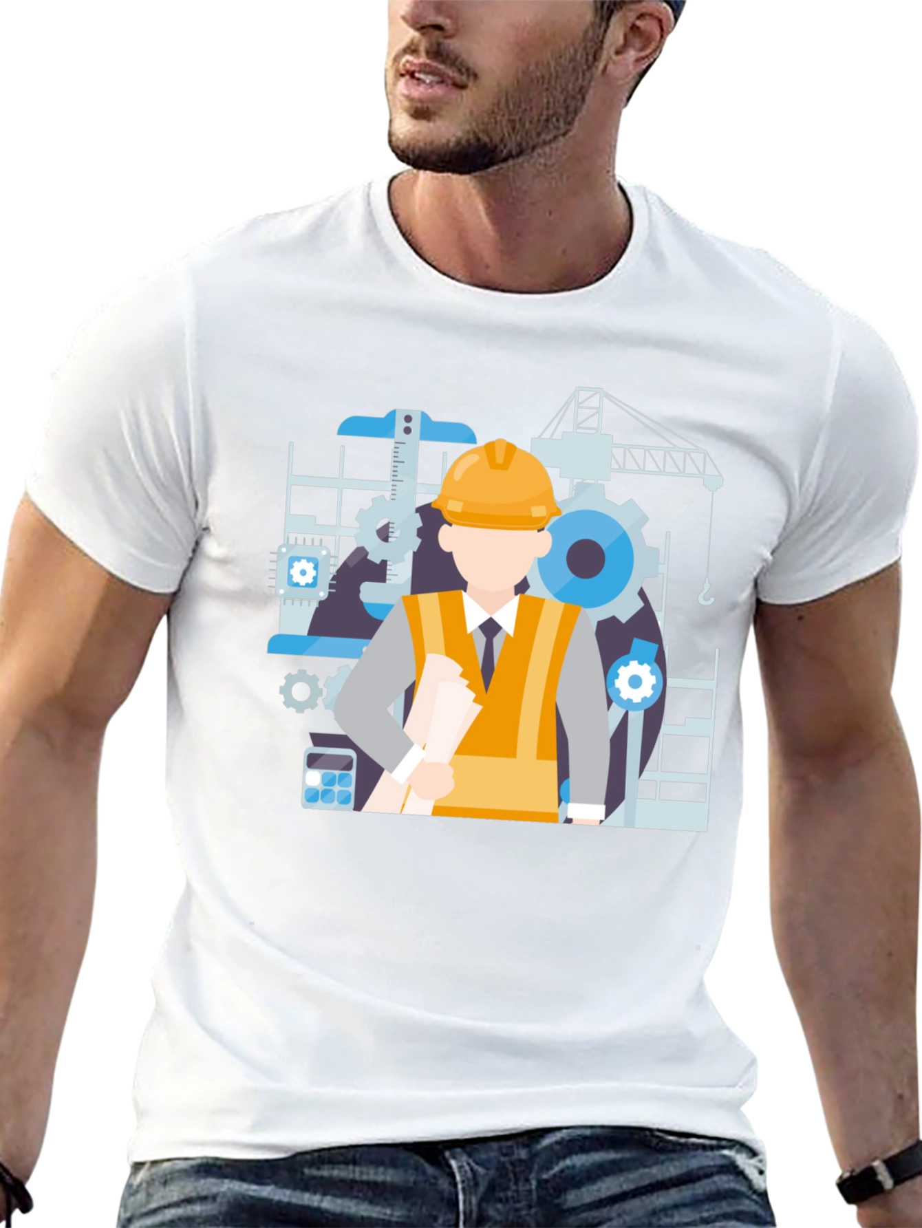 Engineer Graphic T-Shirt - Construction Theme Tee