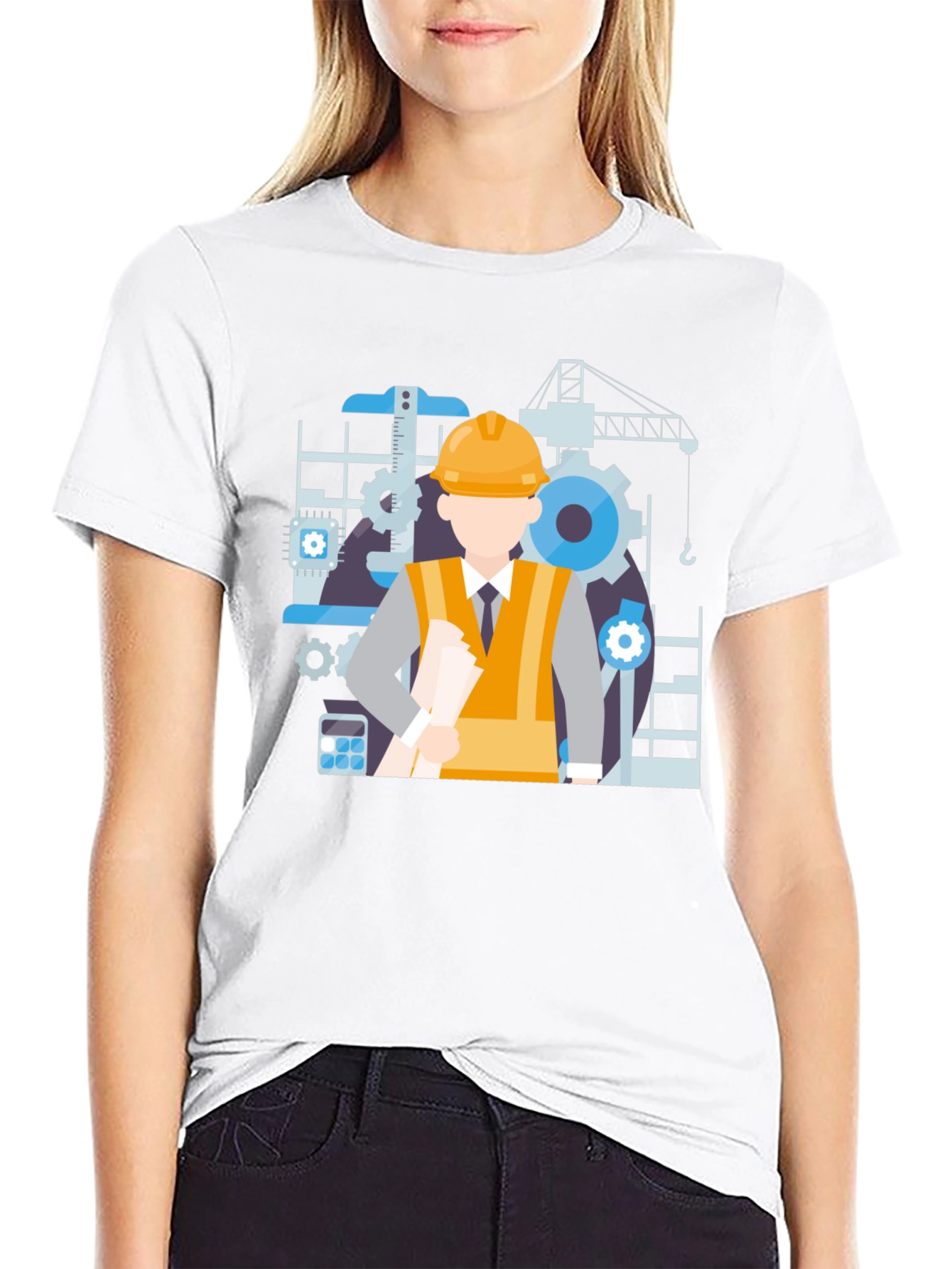Engineer Graphic T-Shirt - Construction Theme Tee