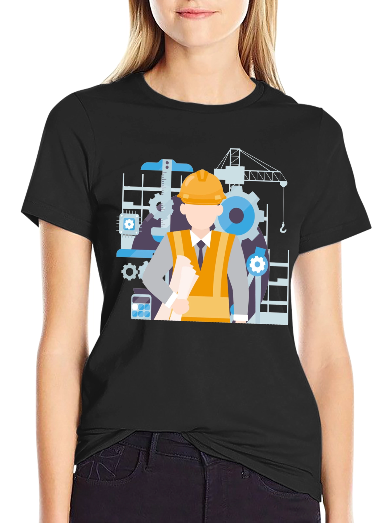 Engineer Graphic T-Shirt - Construction Theme Tee