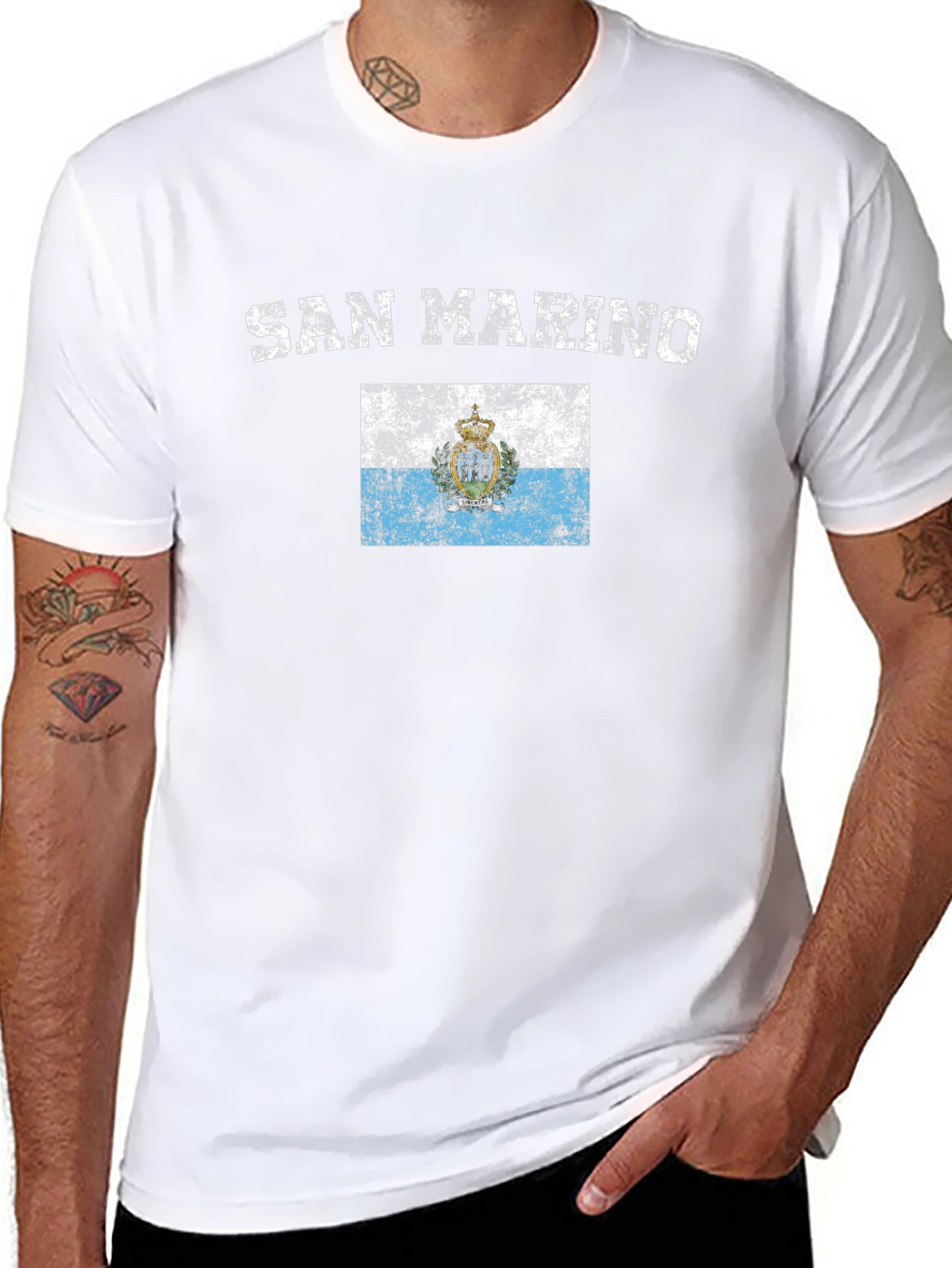 San Marino Flag T-Shirt
