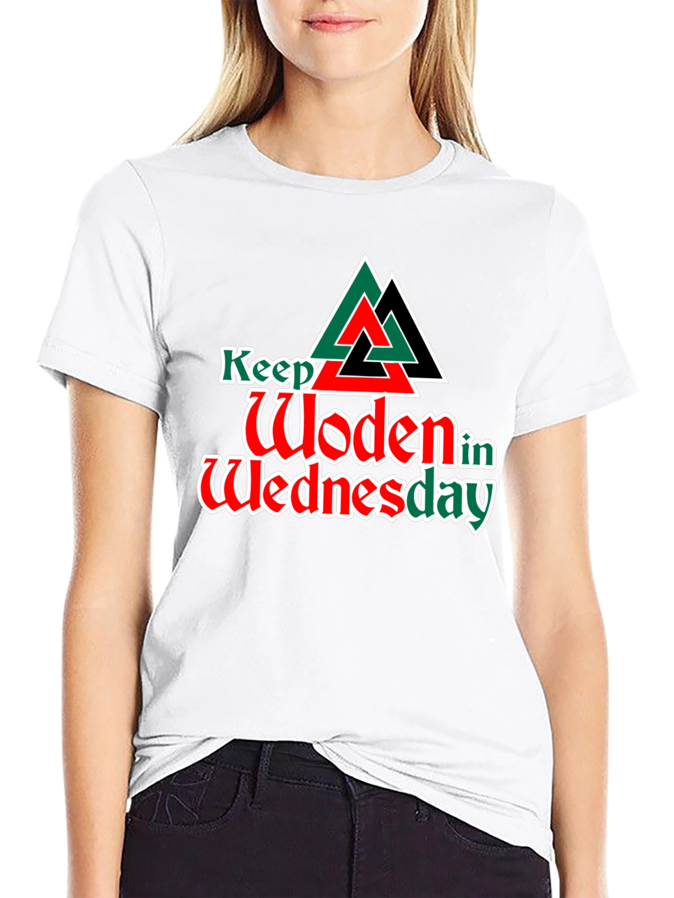 Keep Woden in Wednesday Graphic T-Shirt