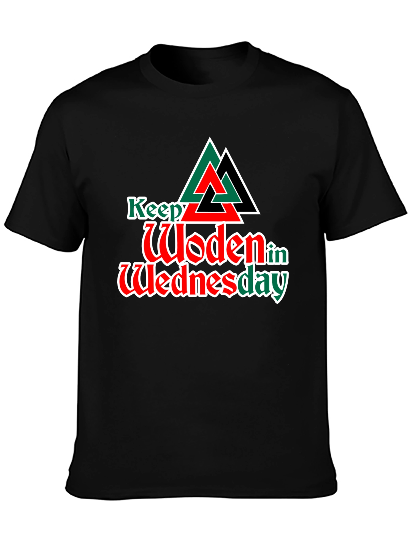 Keep Woden in Wednesday Graphic T-Shirt