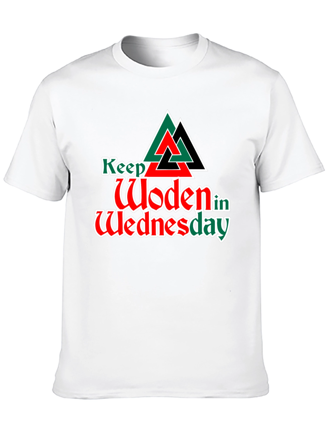 Keep Woden in Wednesday Graphic T-Shirt