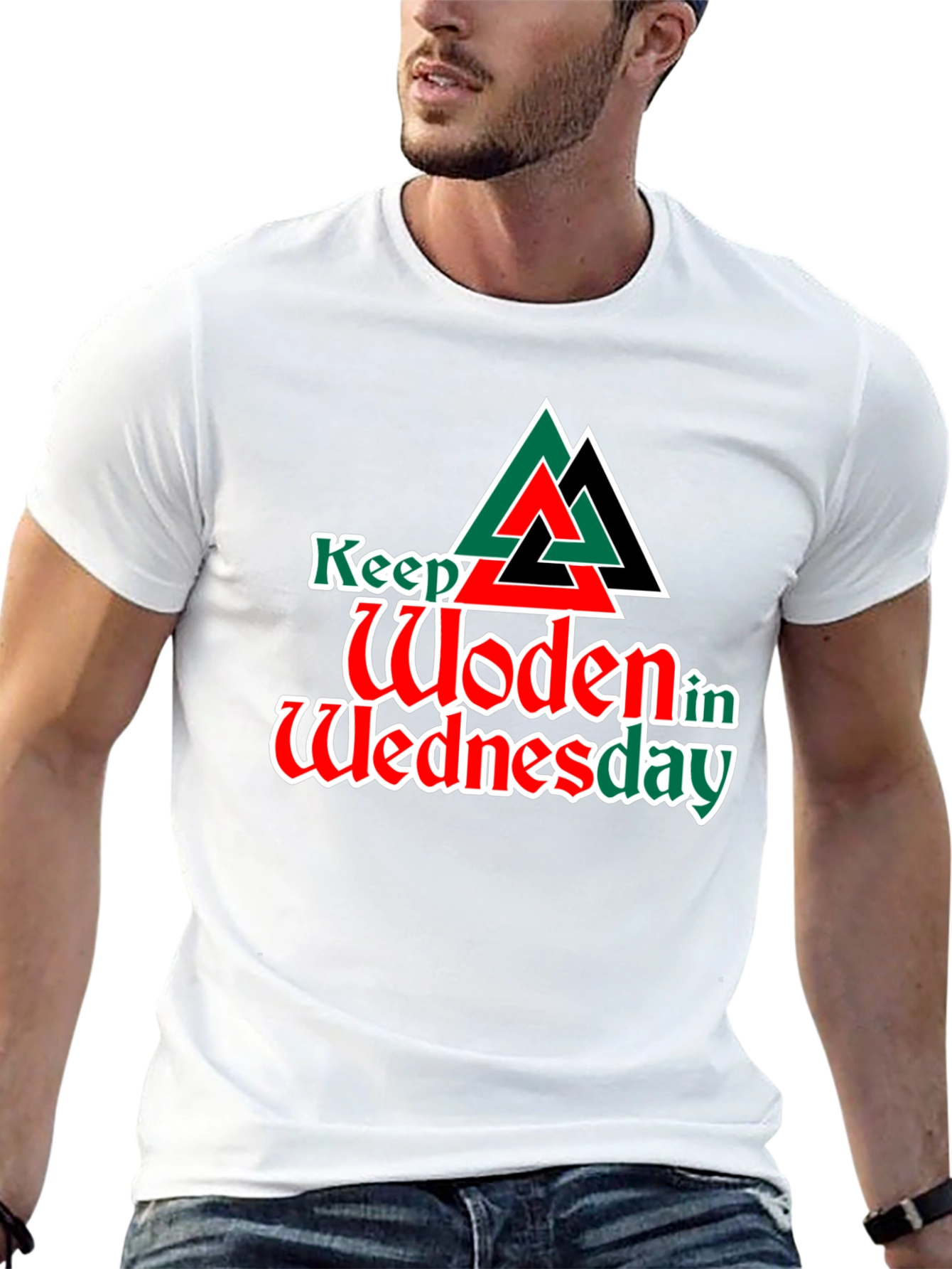 Keep Woden in Wednesday Graphic T-Shirt