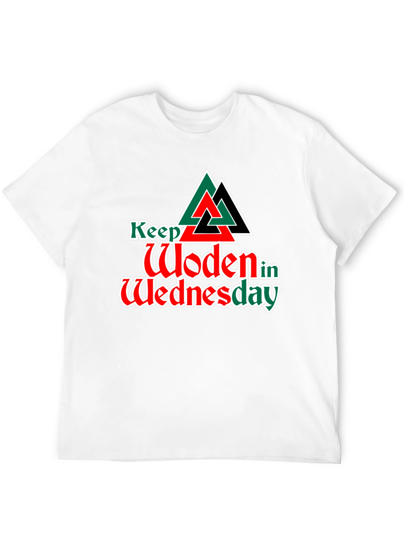 Keep Woden in Wednesday Graphic T-Shirt