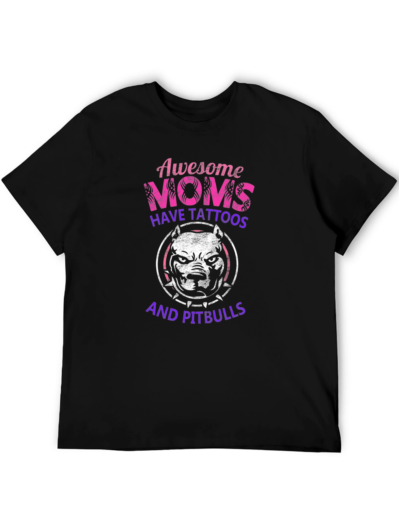 Awesome Moms Pitbull Tattoo T-Shirt