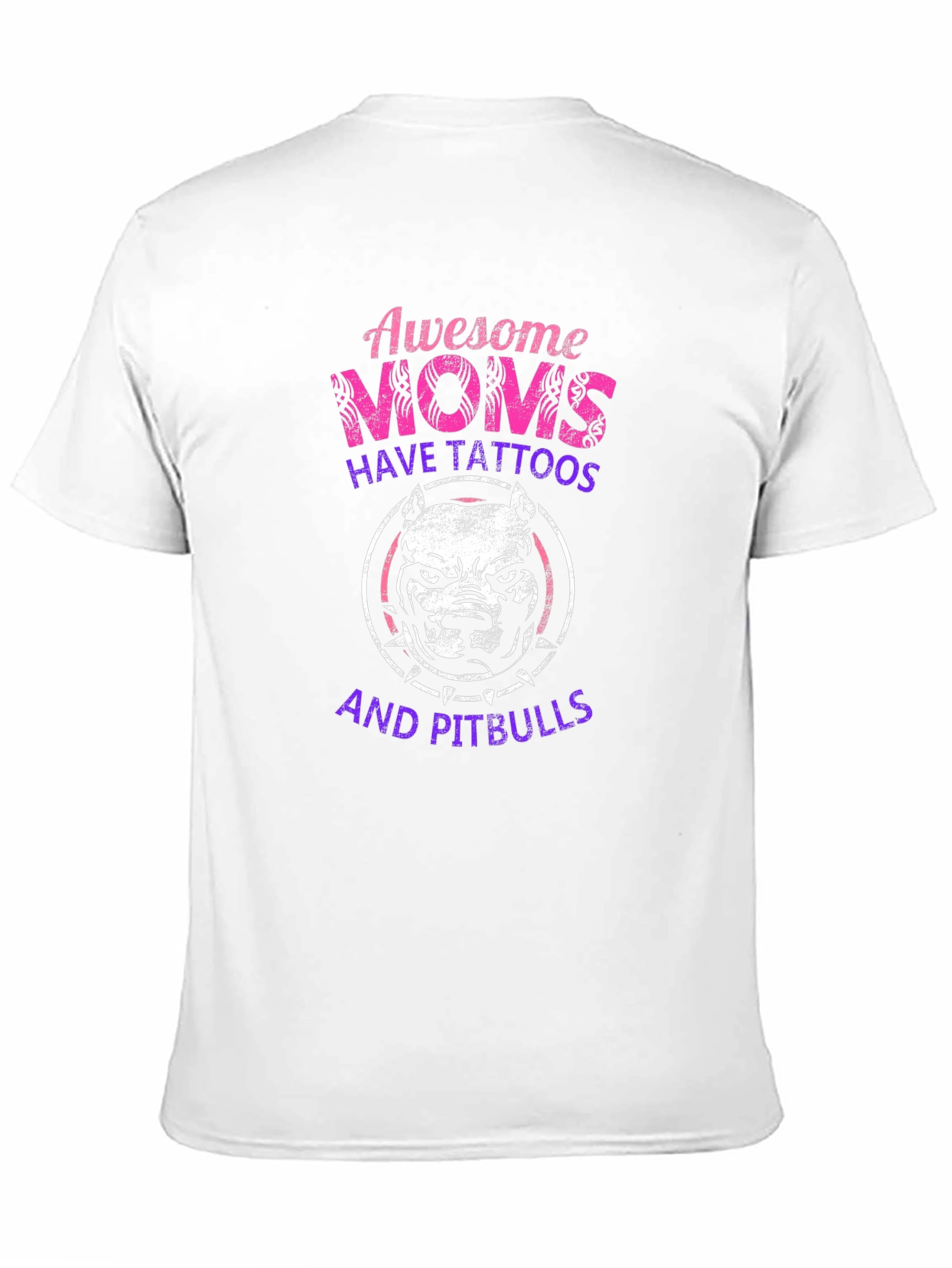 Awesome Moms Pitbull Tattoo T-Shirt