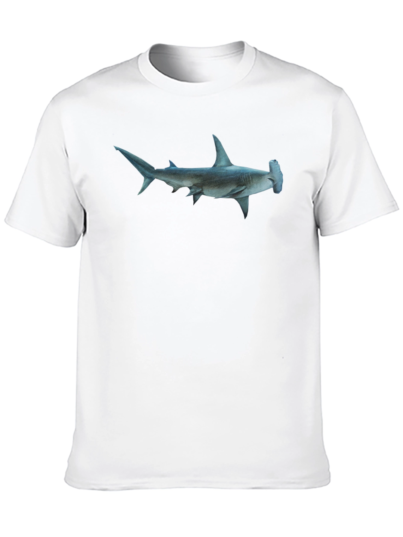 Hammerhead Shark Graphic Tee - Black Cotton