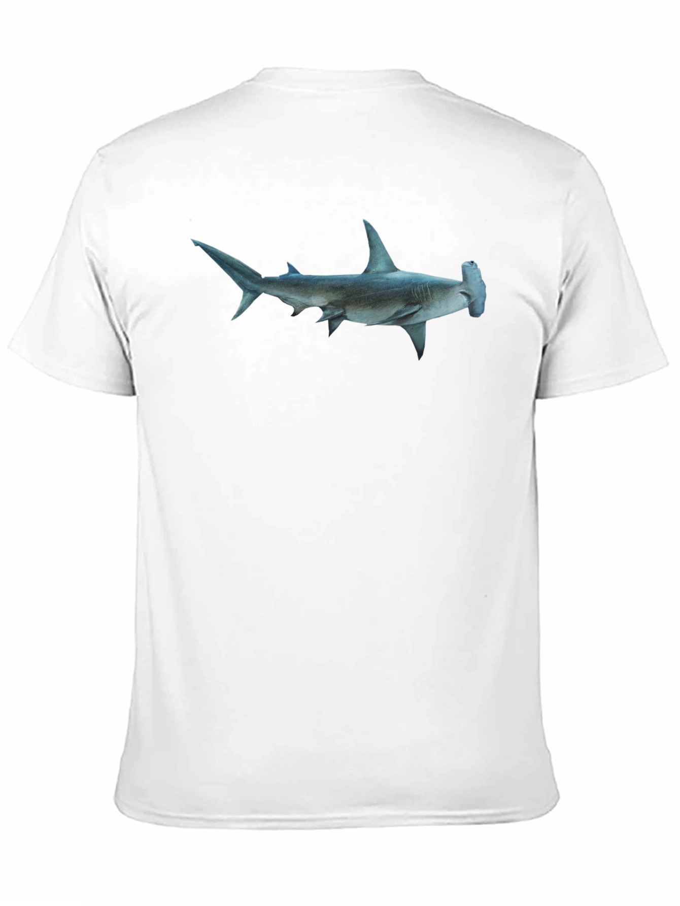 Hammerhead Shark Graphic Tee - Black Cotton