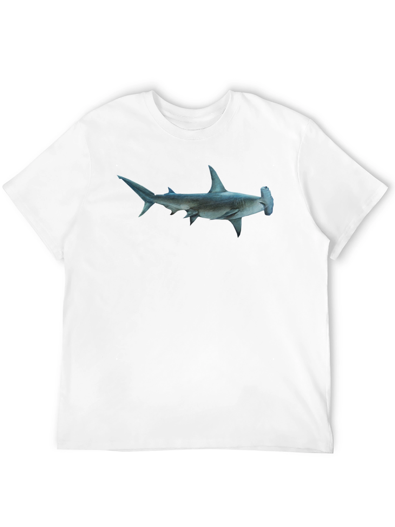 Hammerhead Shark Graphic Tee - Black Cotton