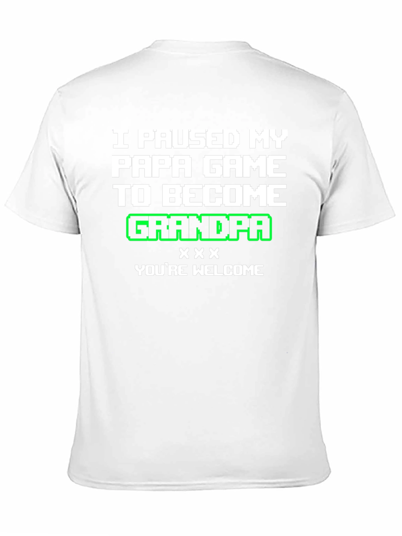 Gamer Grandpa T-Shirt - I Paused My Game