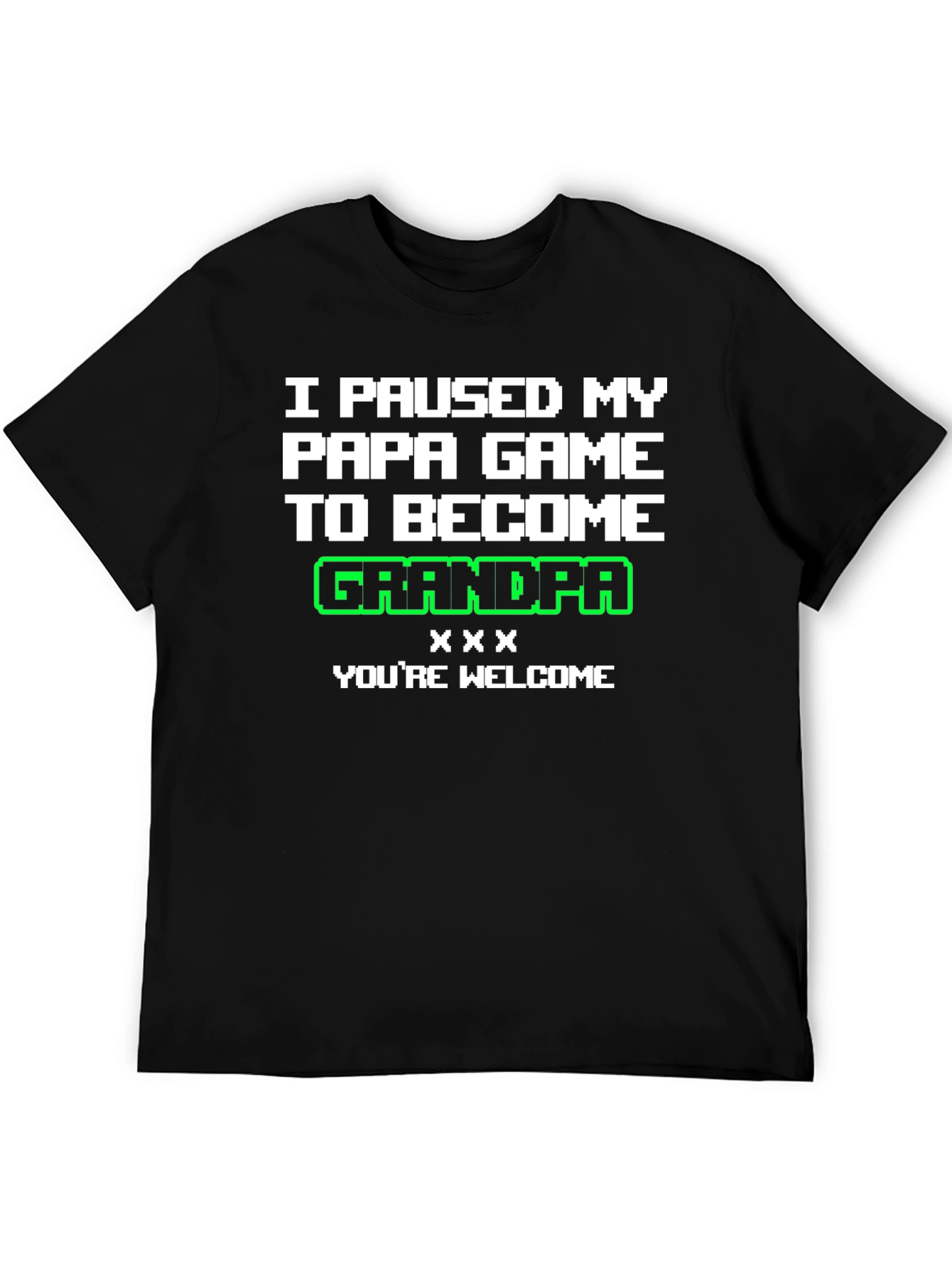 Gamer Grandpa T-Shirt - I Paused My Game