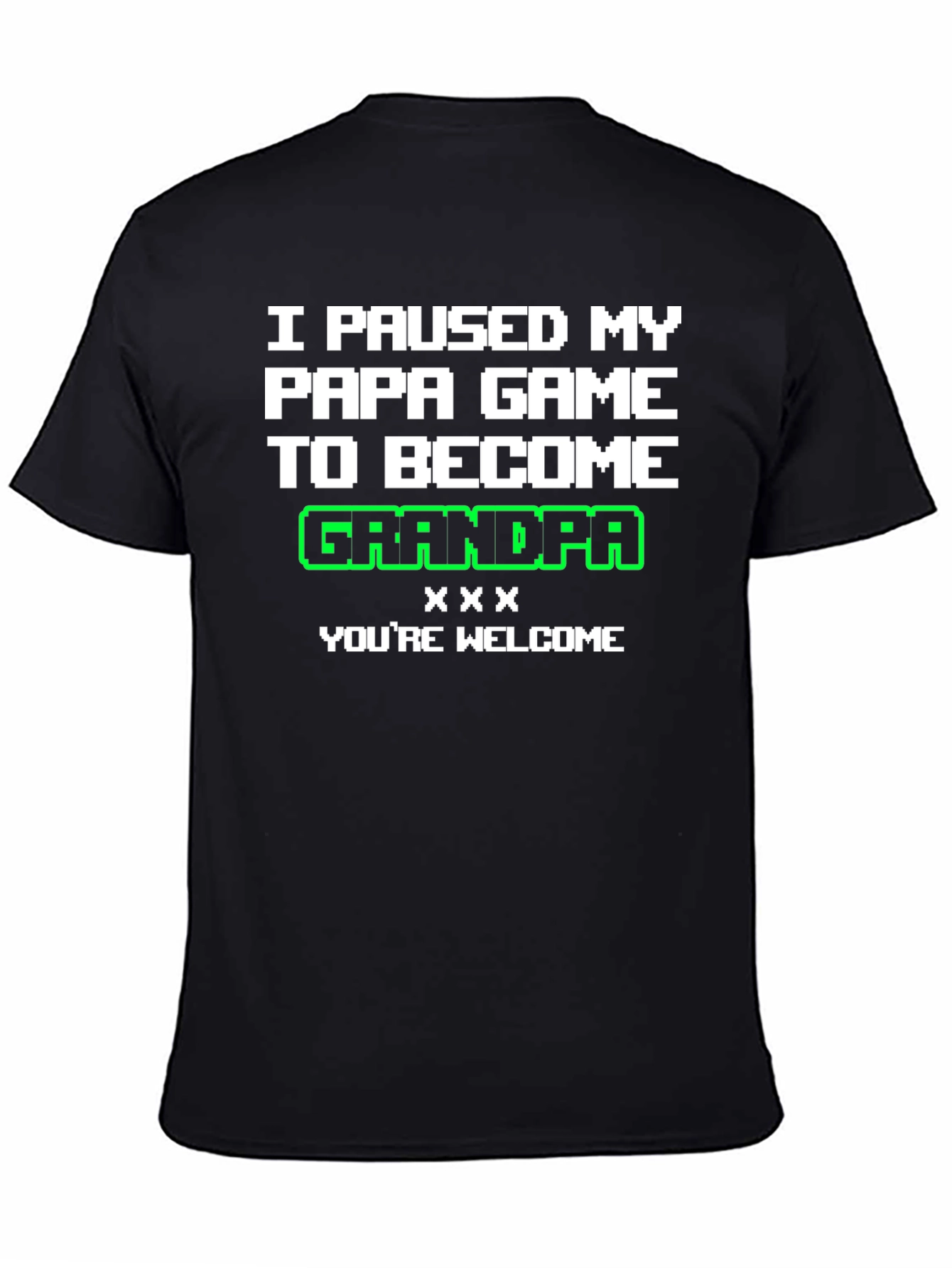 Gamer Grandpa T-Shirt - I Paused My Game