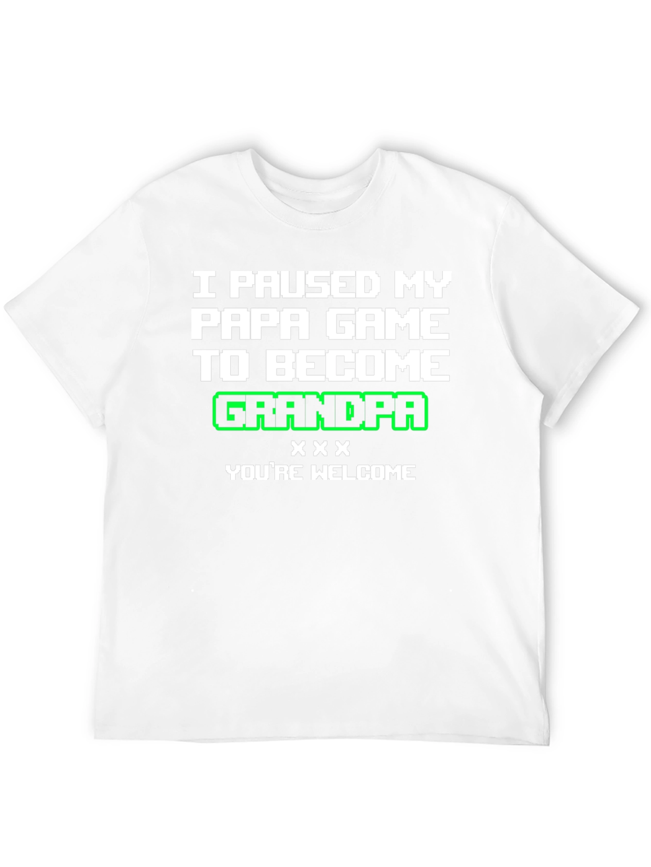 Gamer Grandpa T-Shirt - I Paused My Game