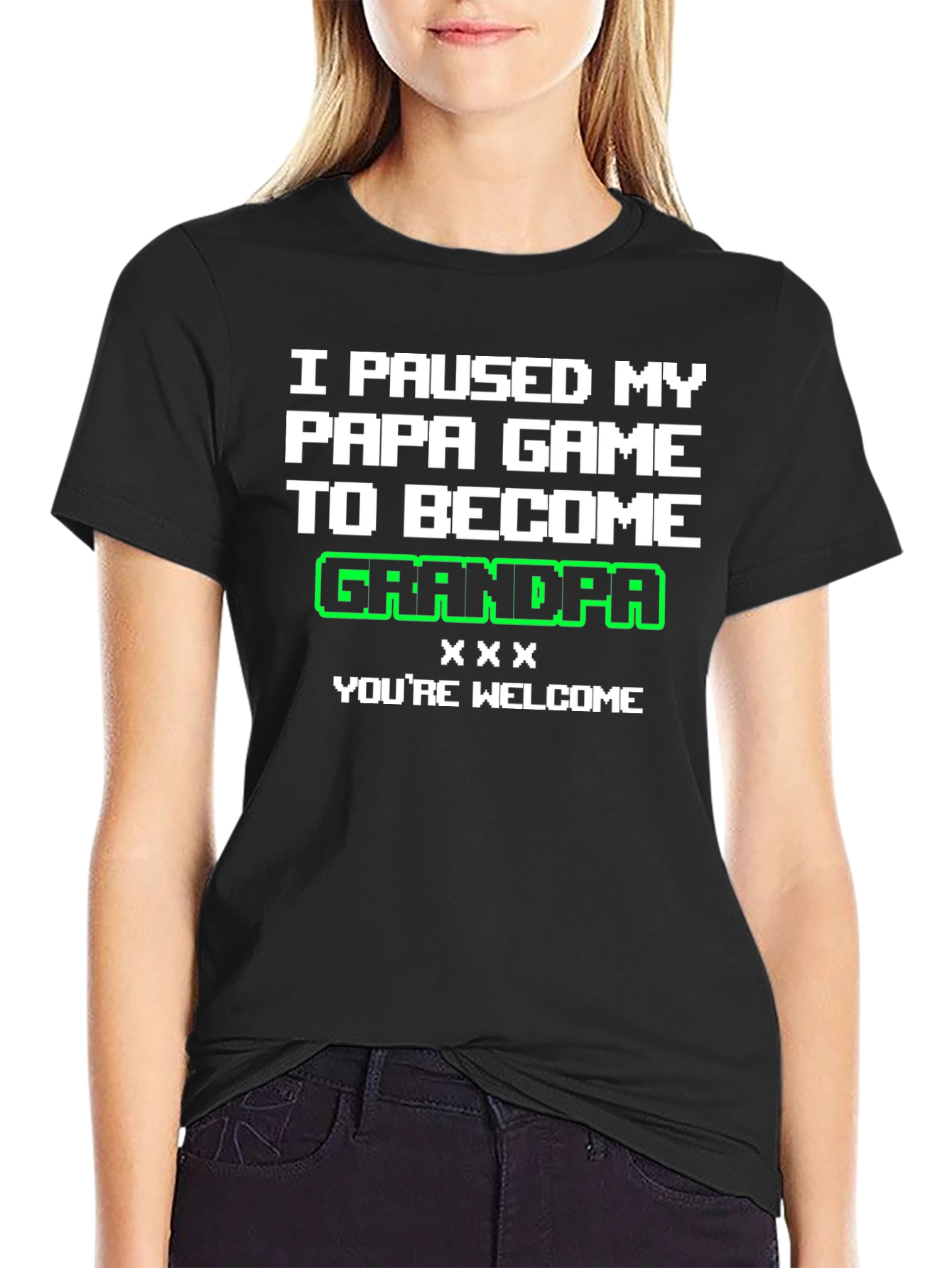 Gamer Grandpa T-Shirt - I Paused My Game