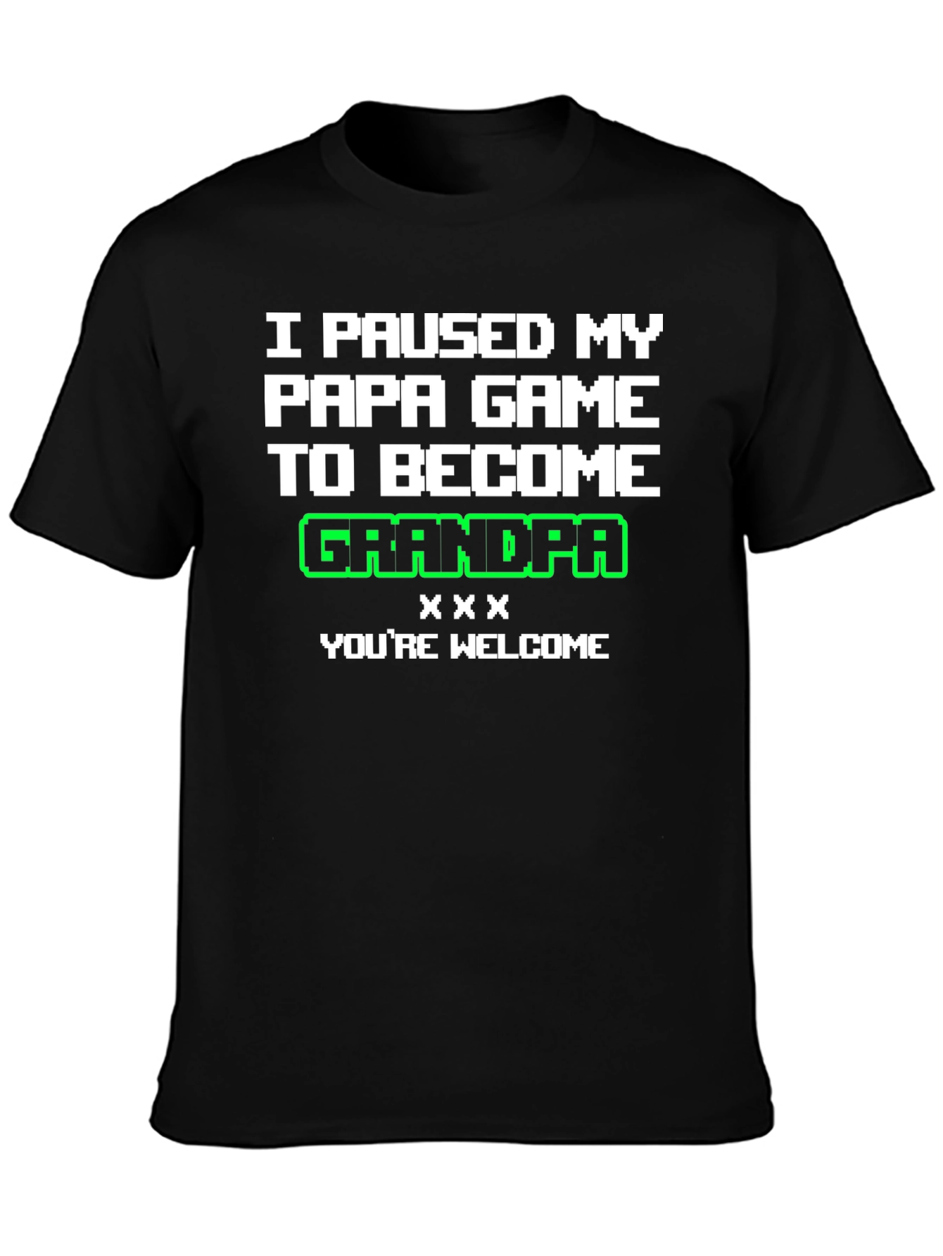 Gamer Grandpa T-Shirt - I Paused My Game