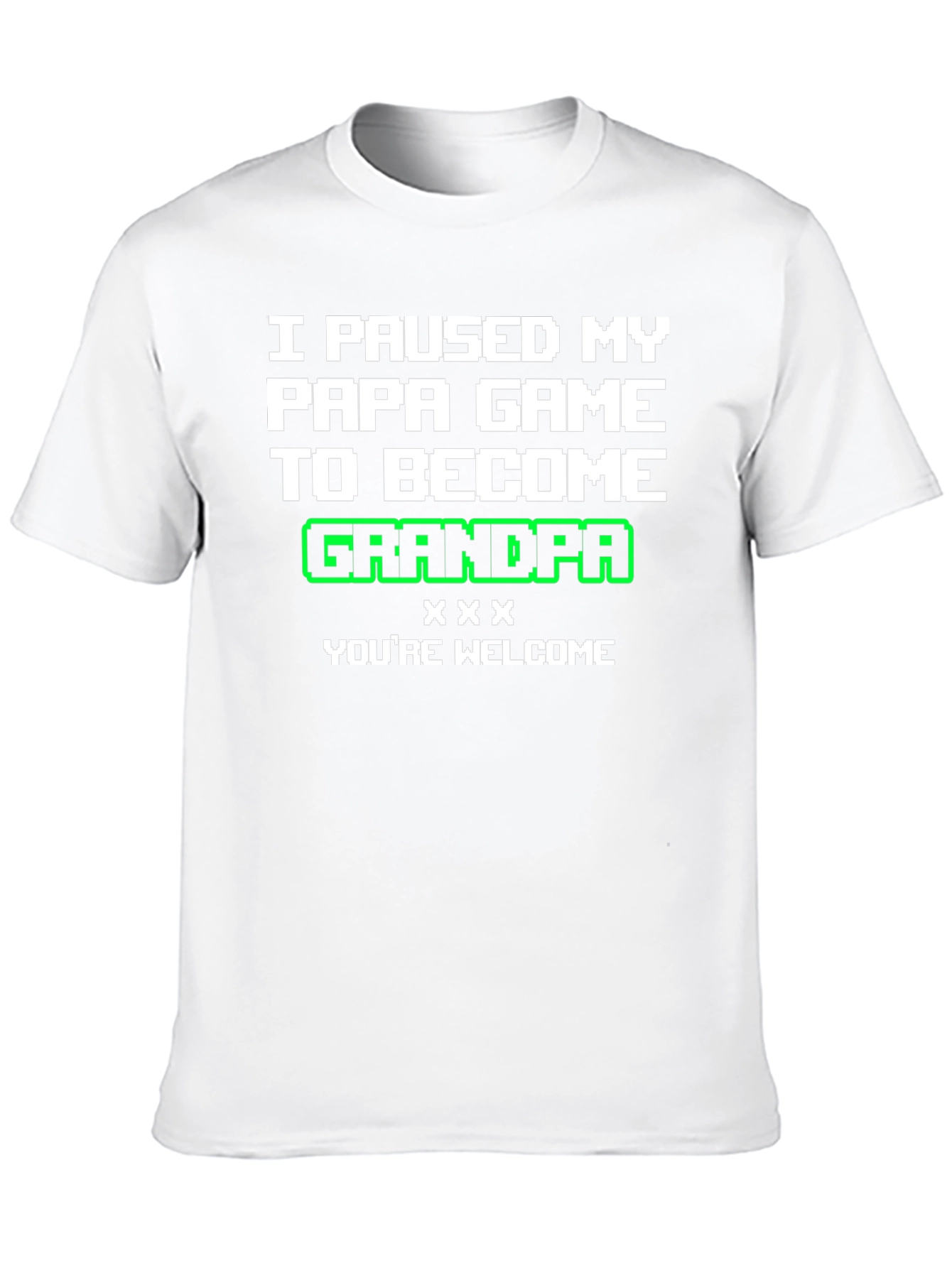 Gamer Grandpa T-Shirt - I Paused My Game