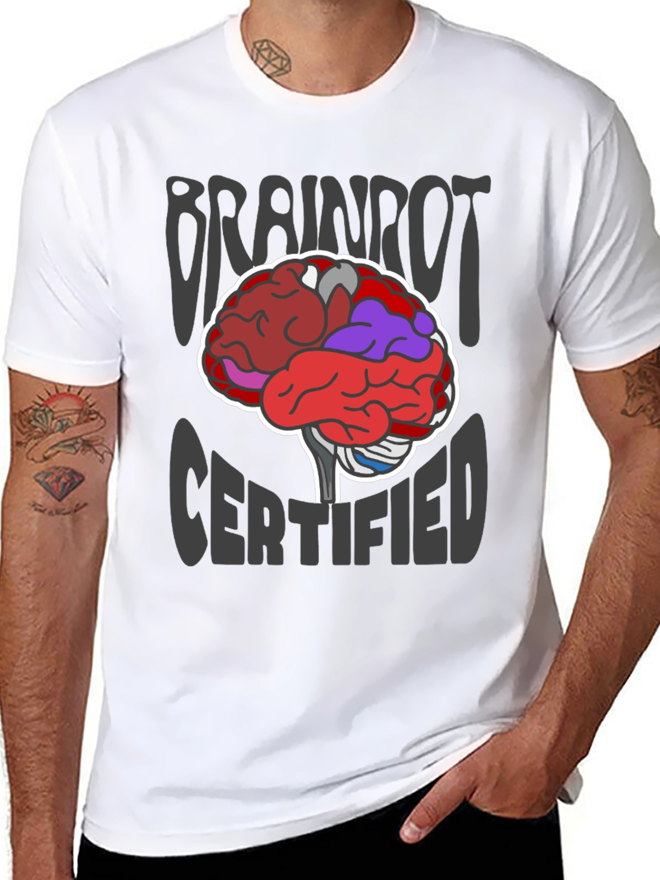 Brainrot Certified Graphic T-Shirt