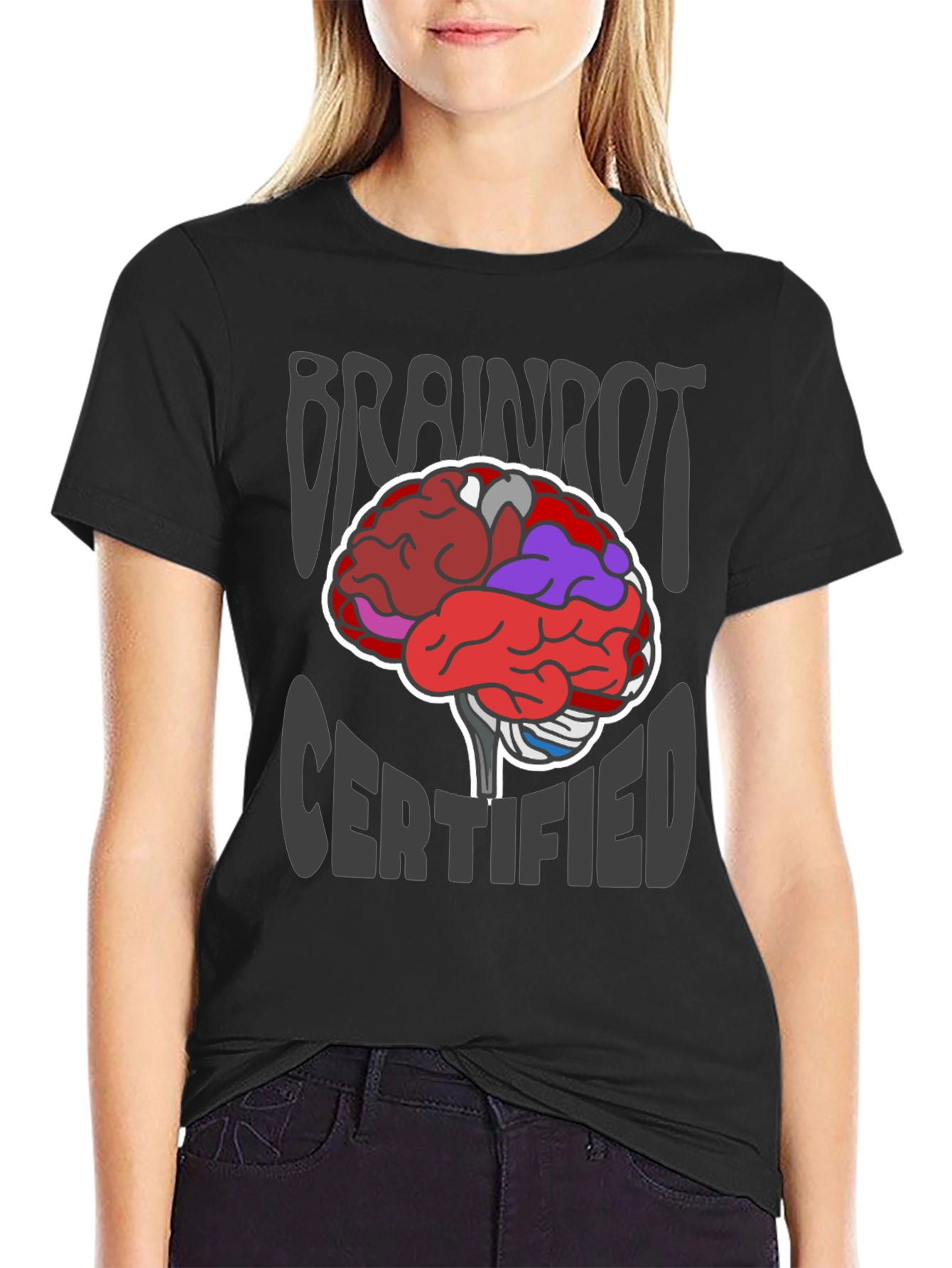 Brainrot Certified Graphic T-Shirt