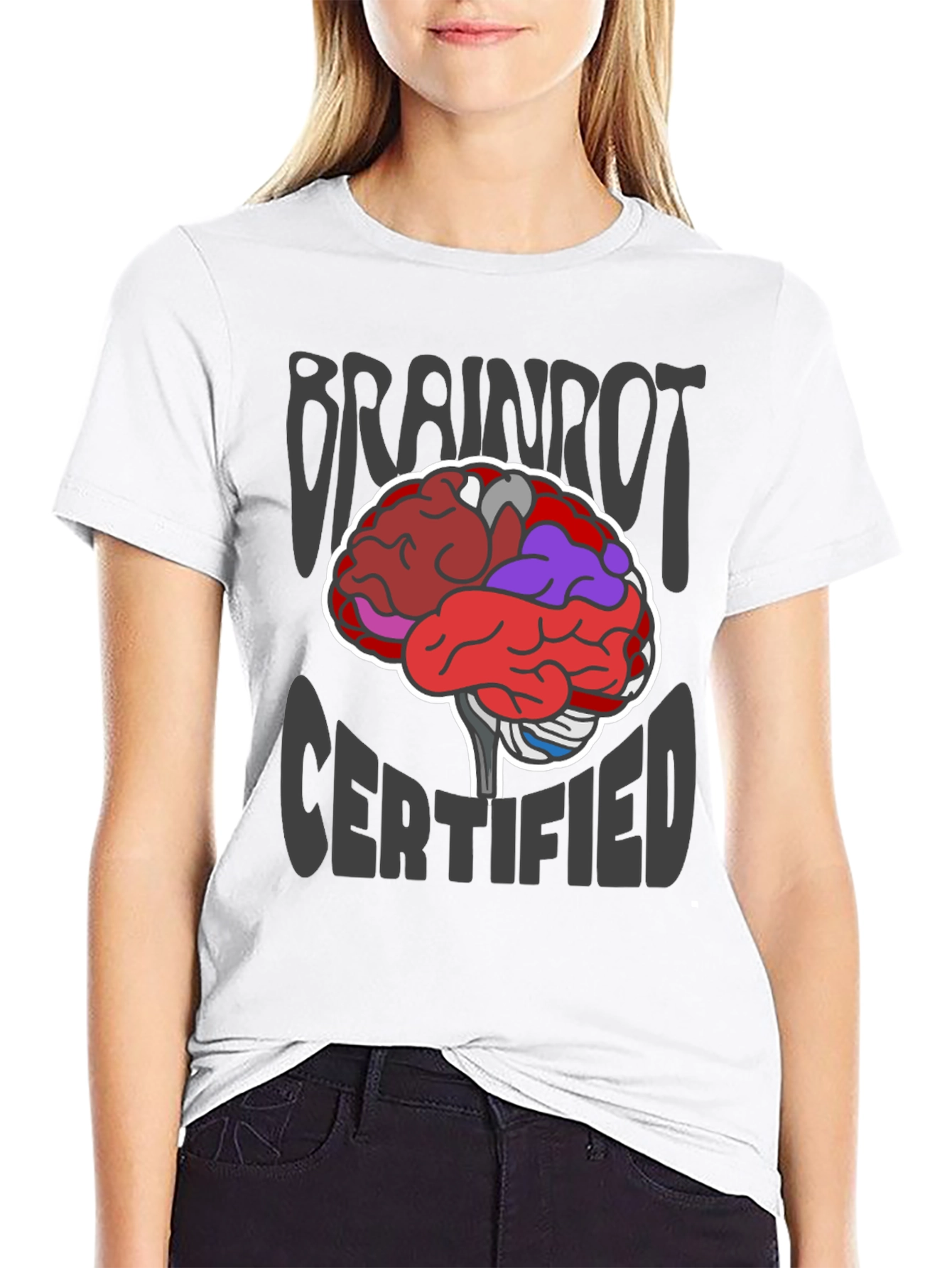 Brainrot Certified Graphic T-Shirt