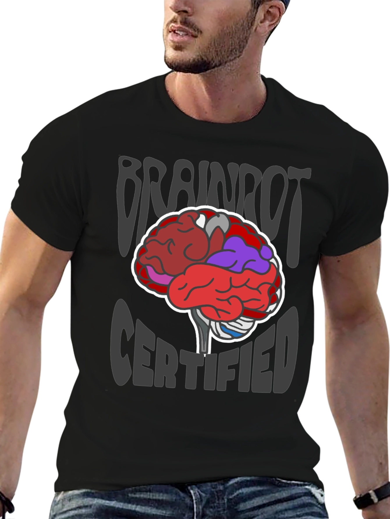 Brainrot Certified Graphic T-Shirt