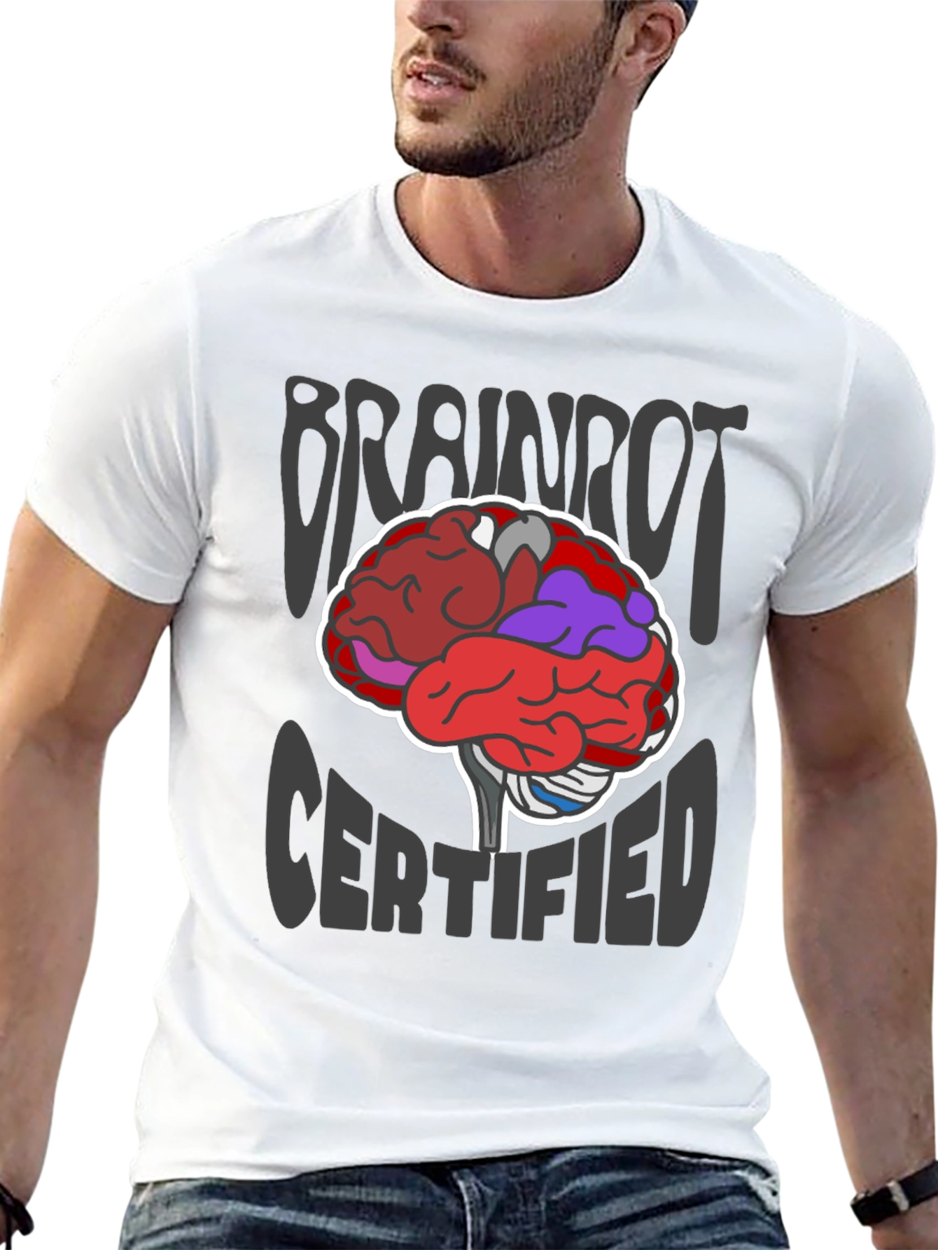 Brainrot Certified Graphic T-Shirt