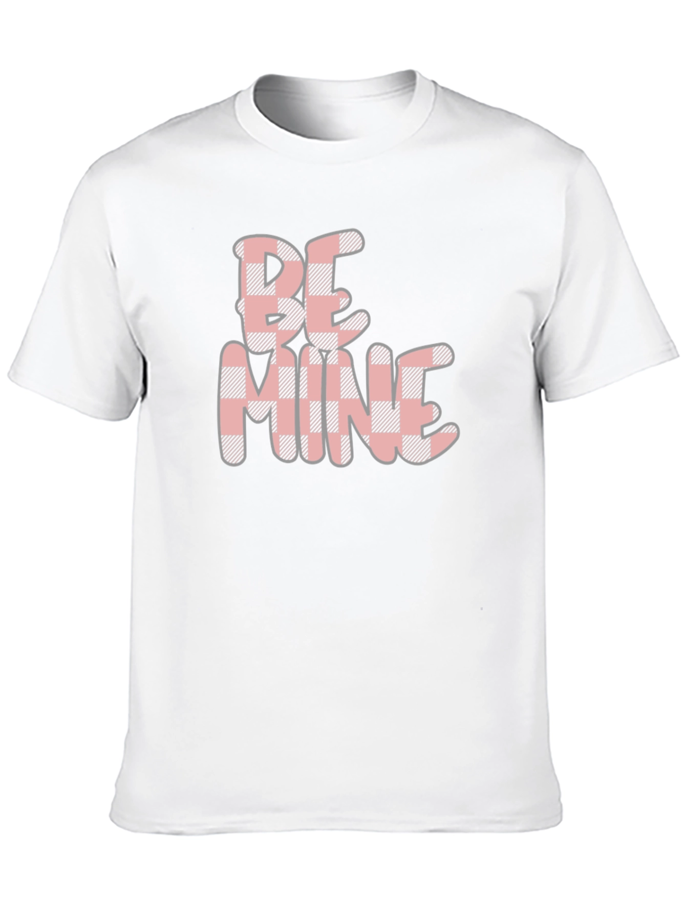 Be Mine Valentines Buffalo Plaid Tee
