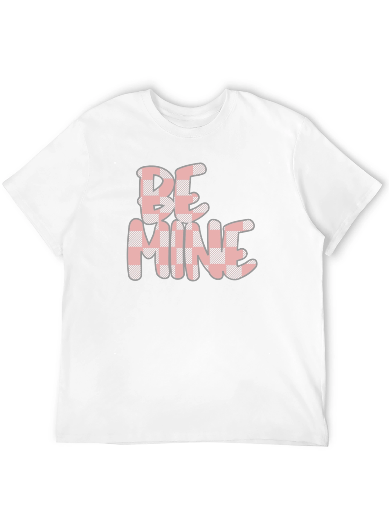Be Mine Valentines Buffalo Plaid Tee