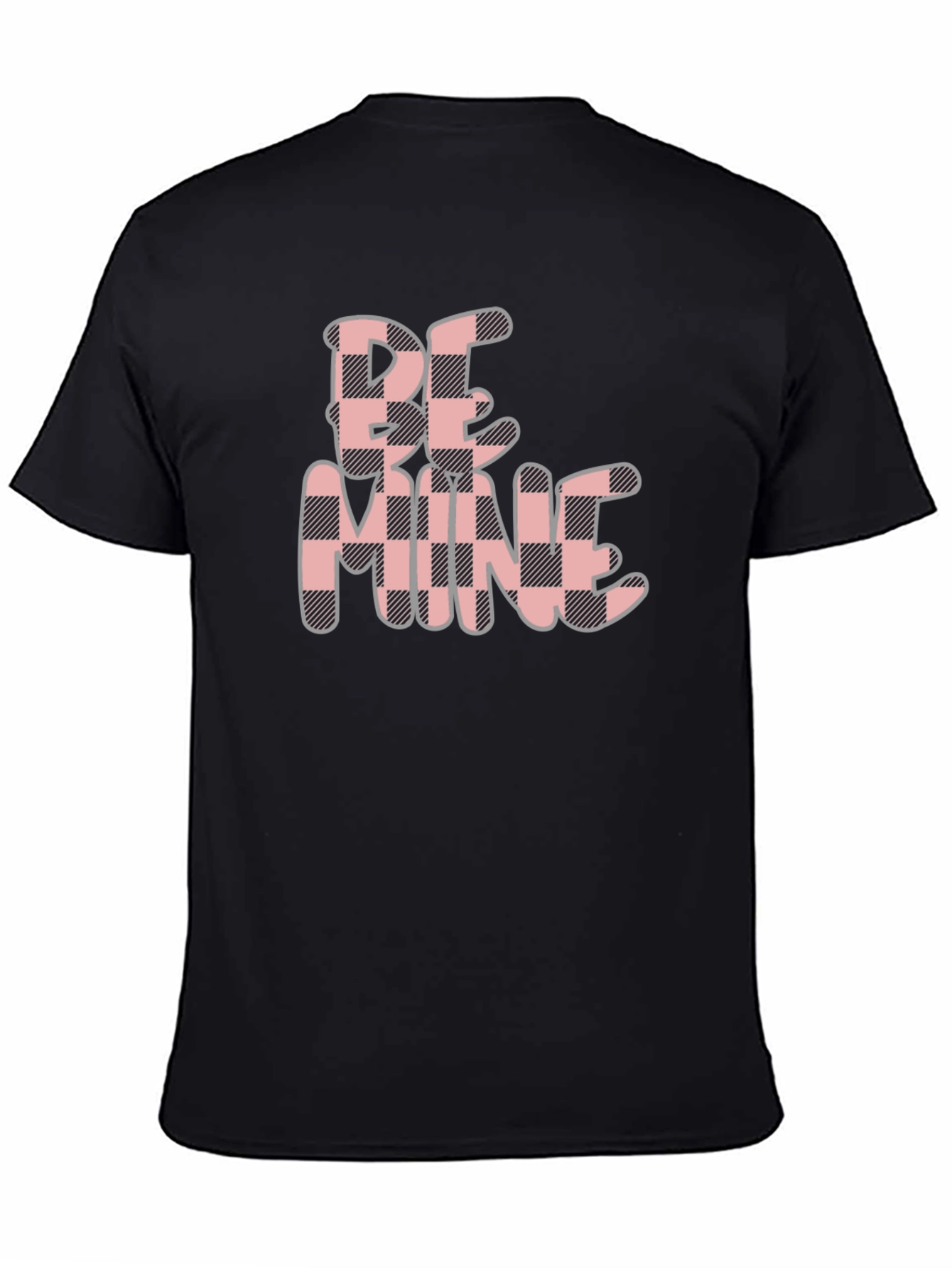 Be Mine Valentines Buffalo Plaid Tee