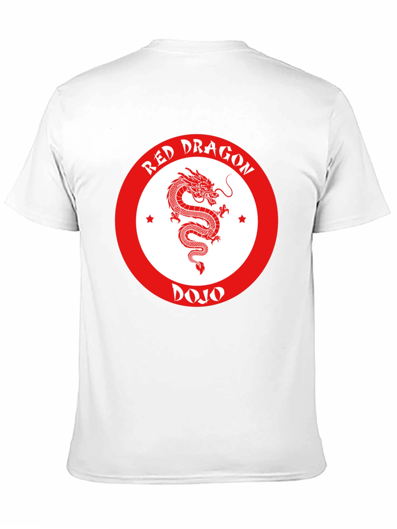Red Dragon Dojo Black T-Shirt Martial Arts Graphic Tee