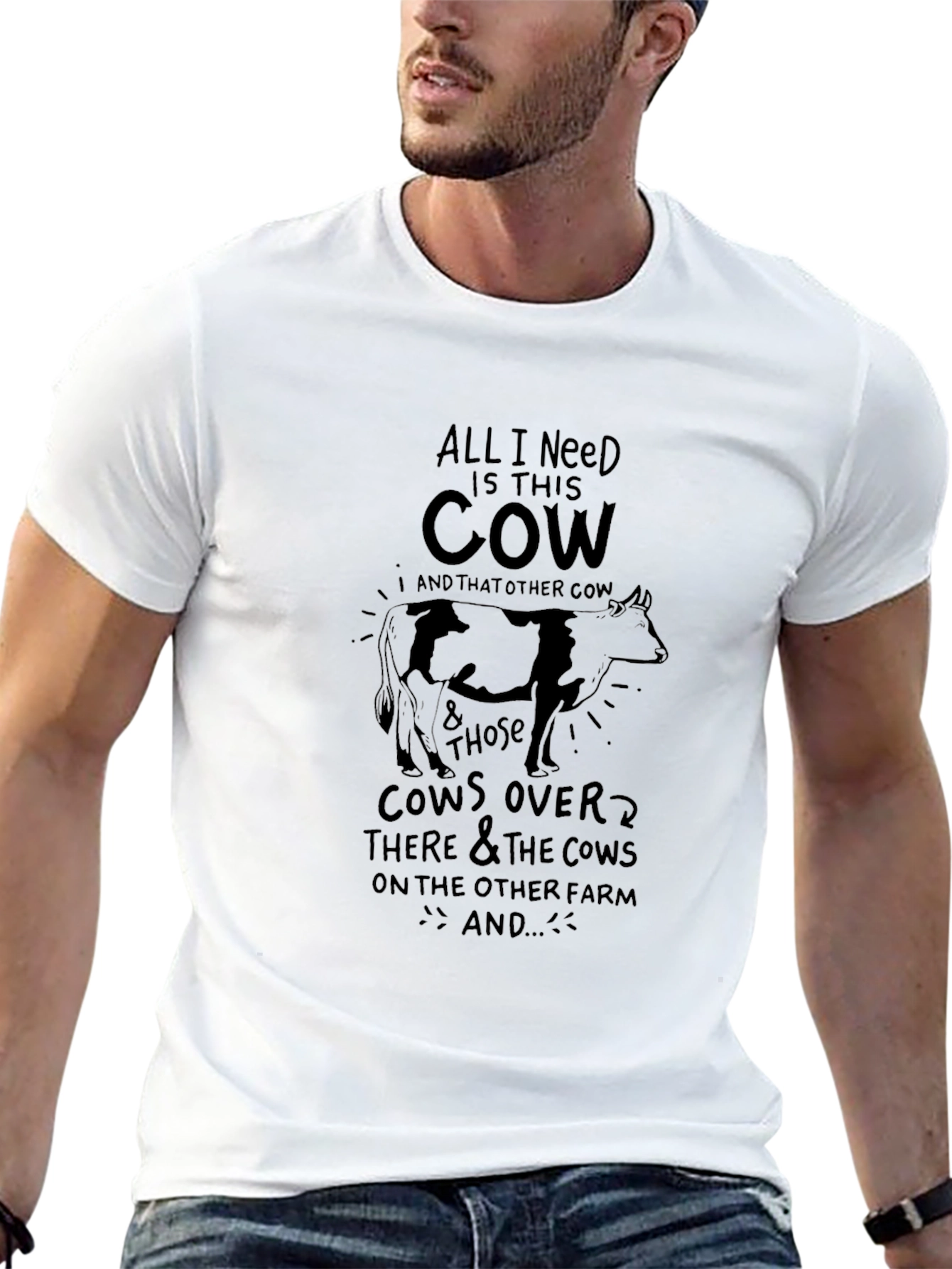 All I Need Is This Cow Graphic Tee