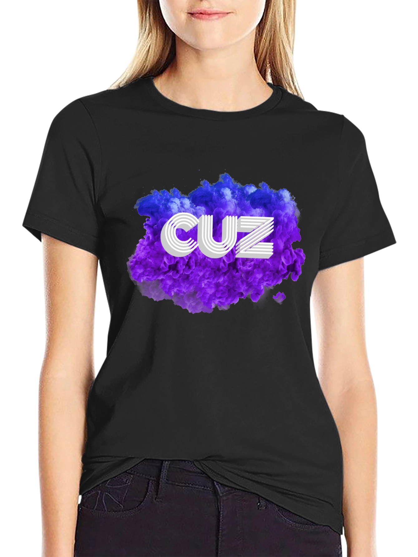 Cuz Graphic T-Shirt - Stylish Crew Neck Tee