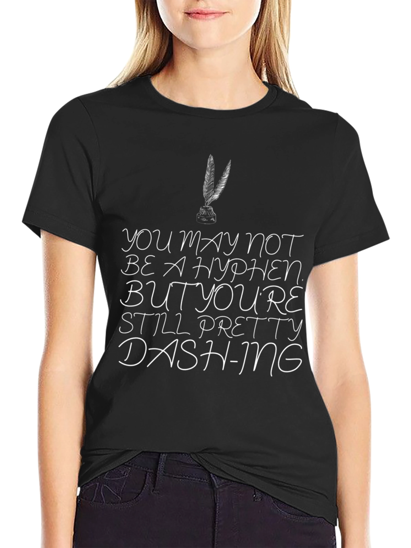 Dashing Graphic Tee - Literary Humor T-Shirt