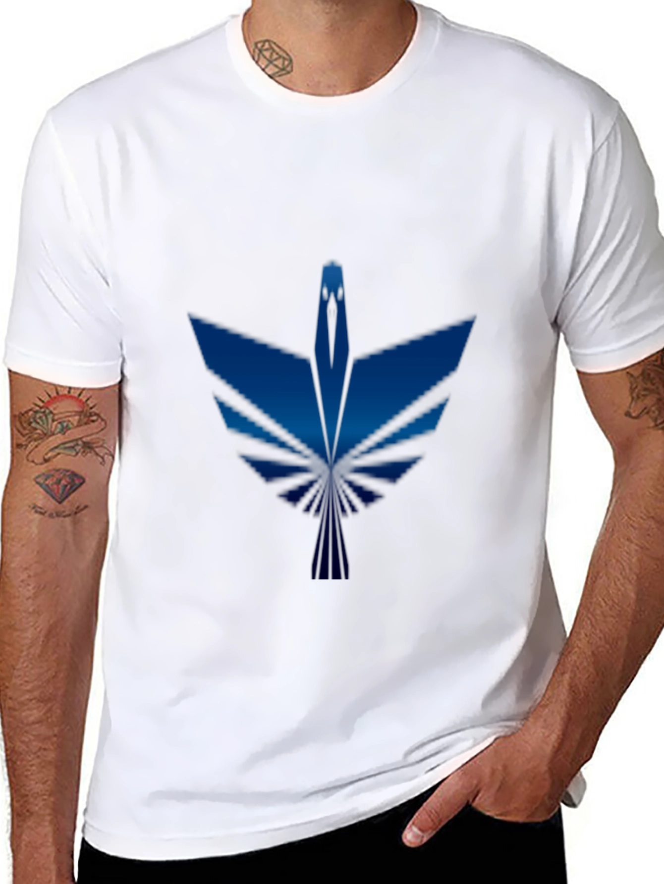 Blue Phoenix Graphic T-Shirt