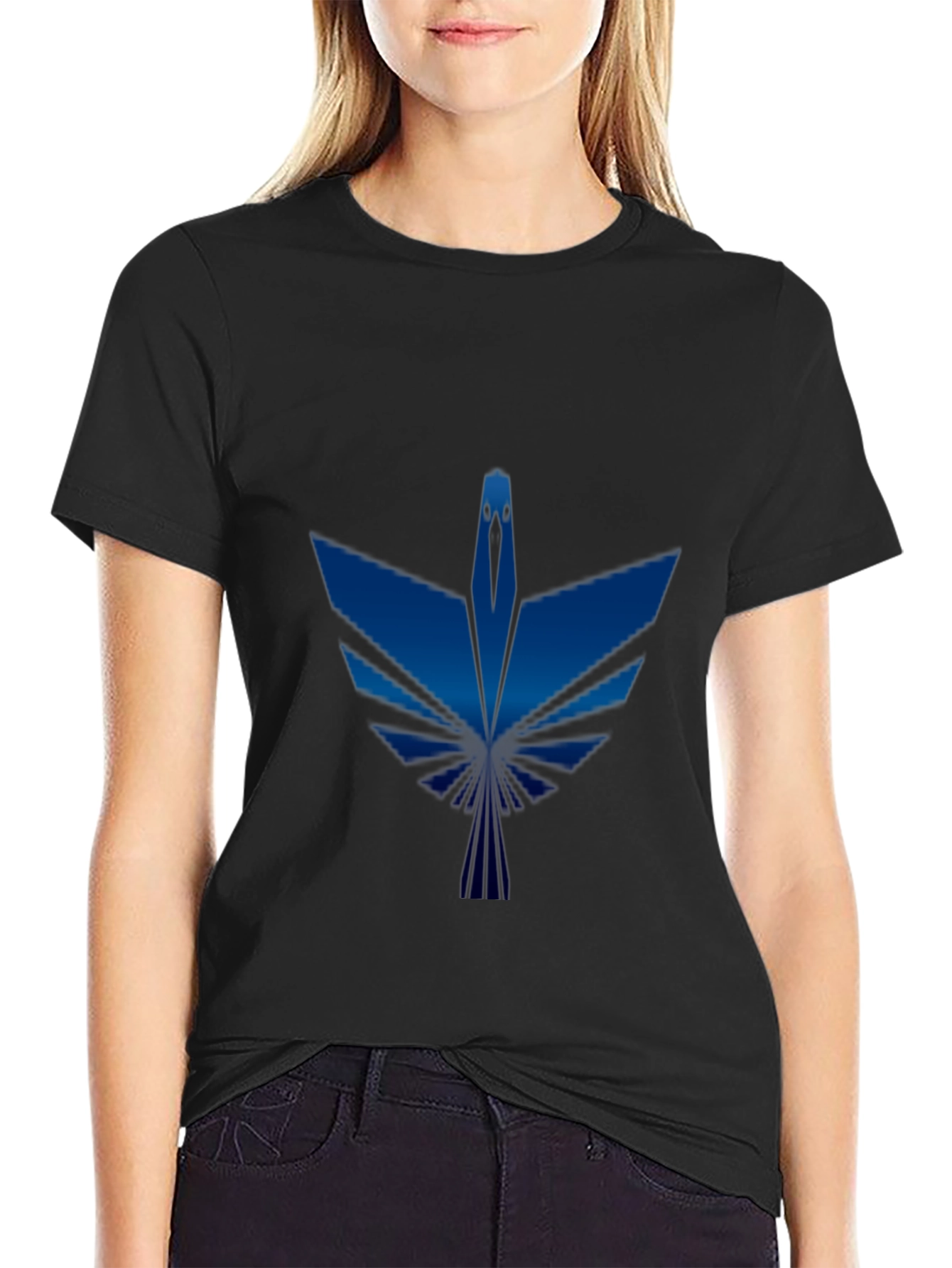 Blue Phoenix Graphic T-Shirt