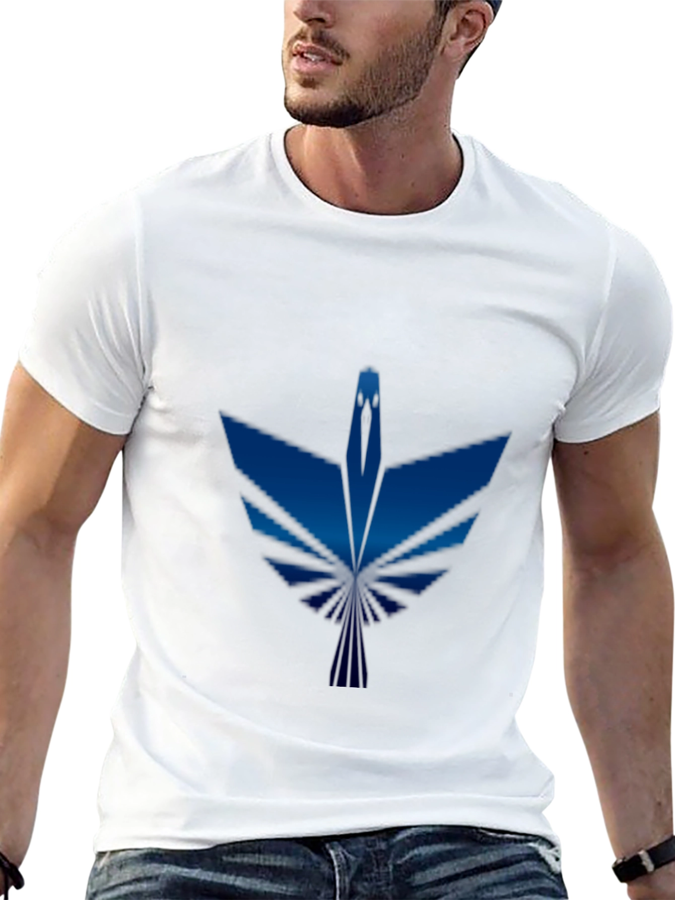 Blue Phoenix Graphic T-Shirt