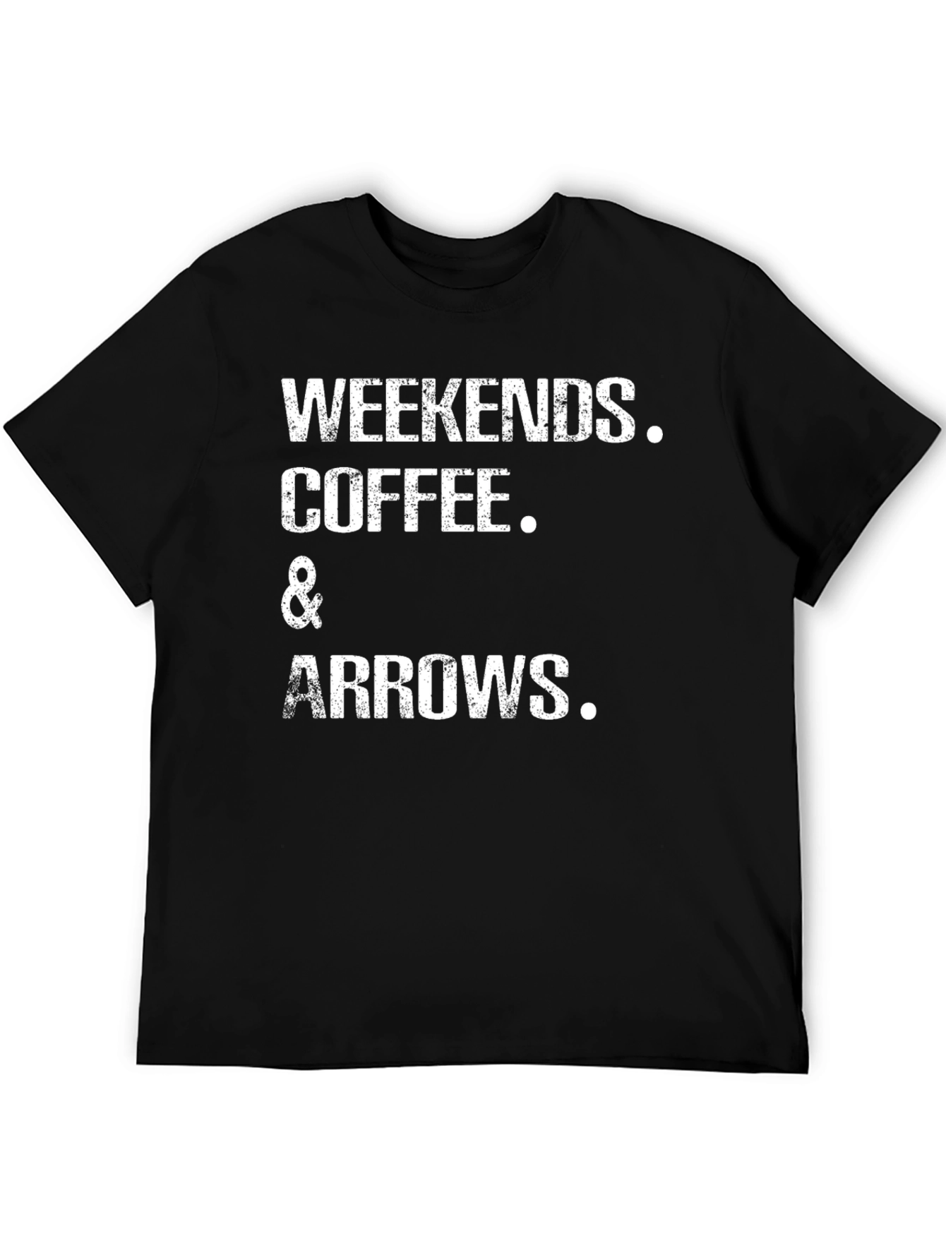 Weekends Coffee and Arrows Graphic T-Shirt