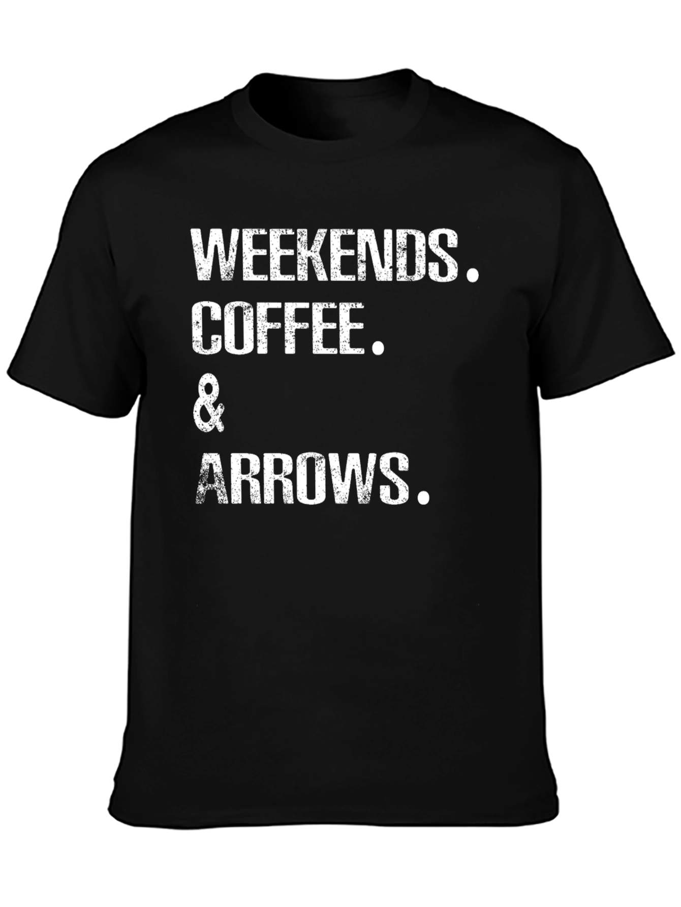 Weekends Coffee and Arrows Graphic T-Shirt