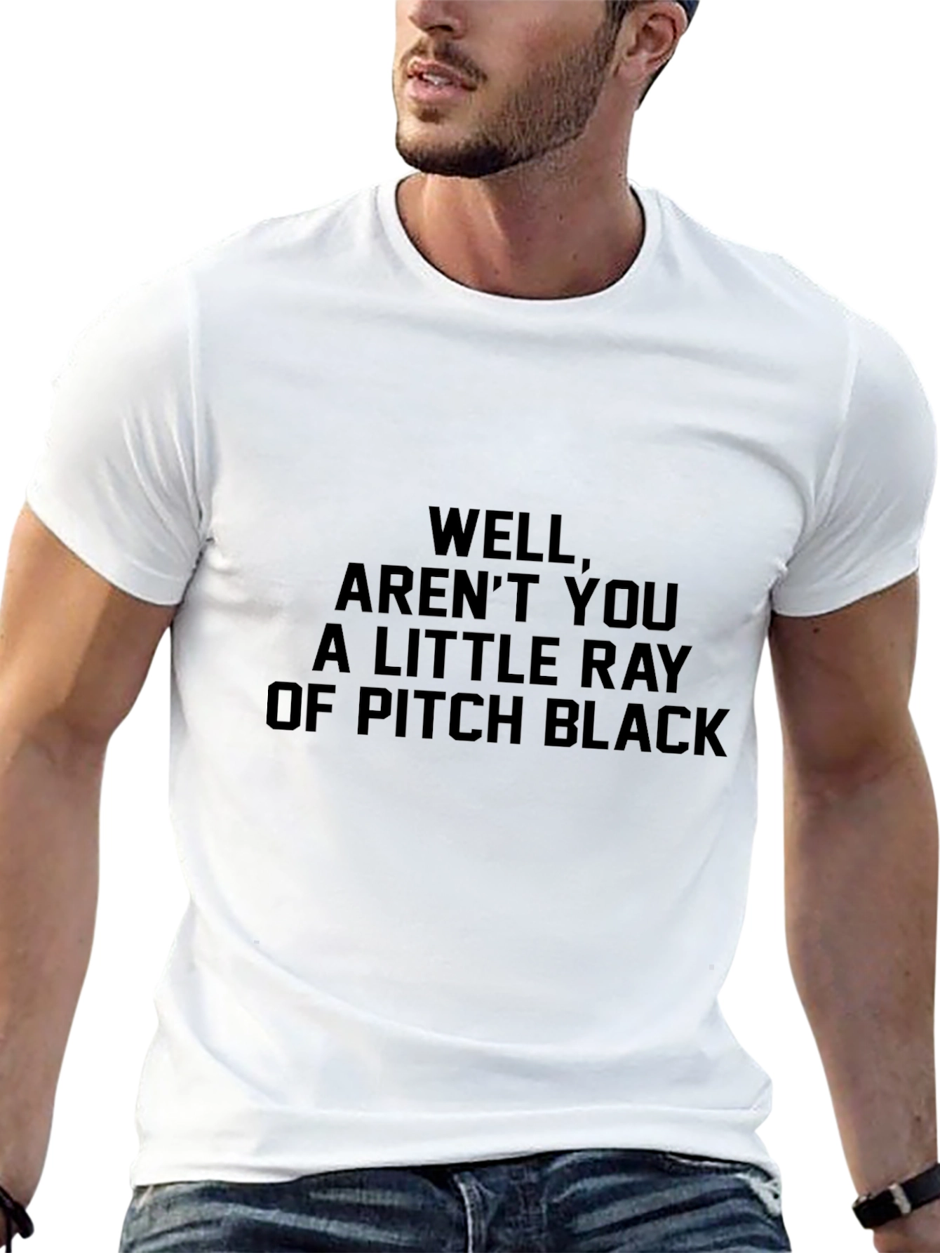 Sarcastic Graphic Tee: Ray of Pitch Black