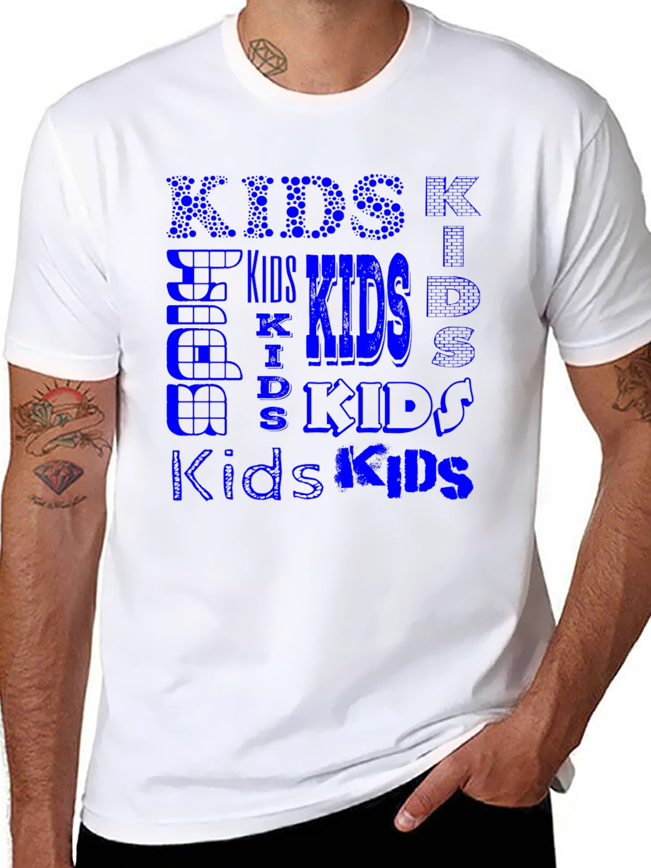 Cool Kids Blue Graphic T-Shirt