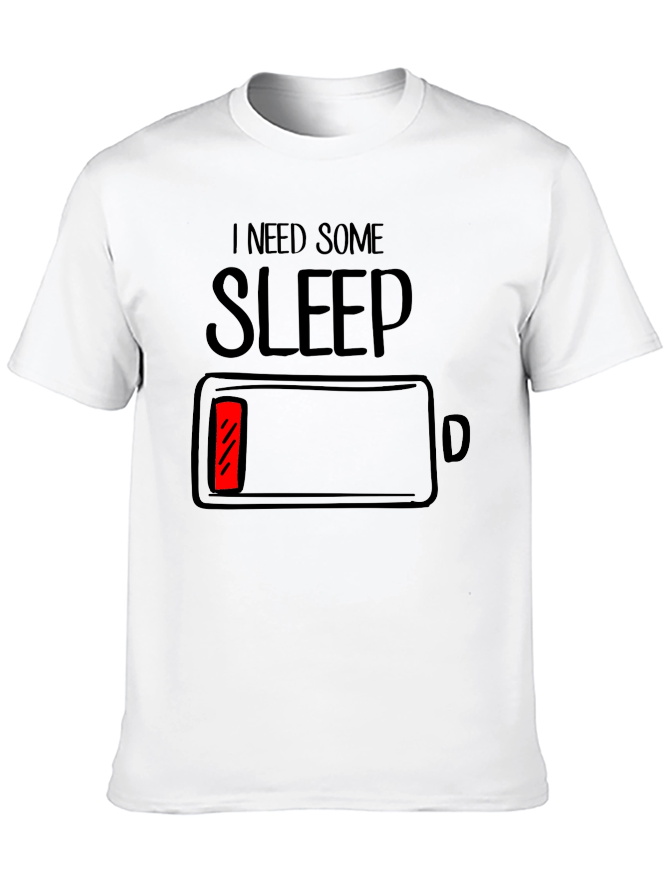 I Need Sleep Battery Low Graphic T-Shirt