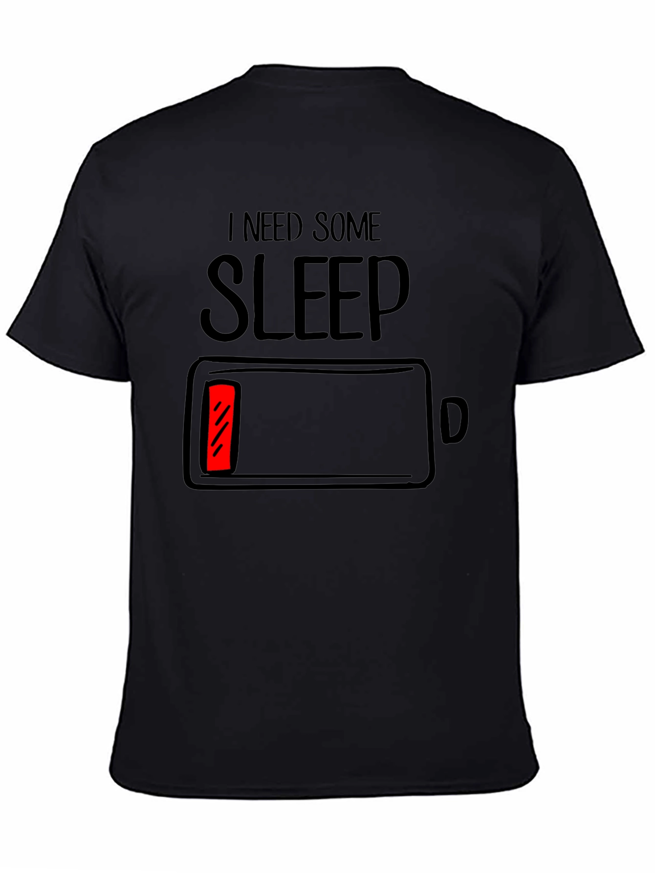 I Need Sleep Battery Low Graphic T-Shirt