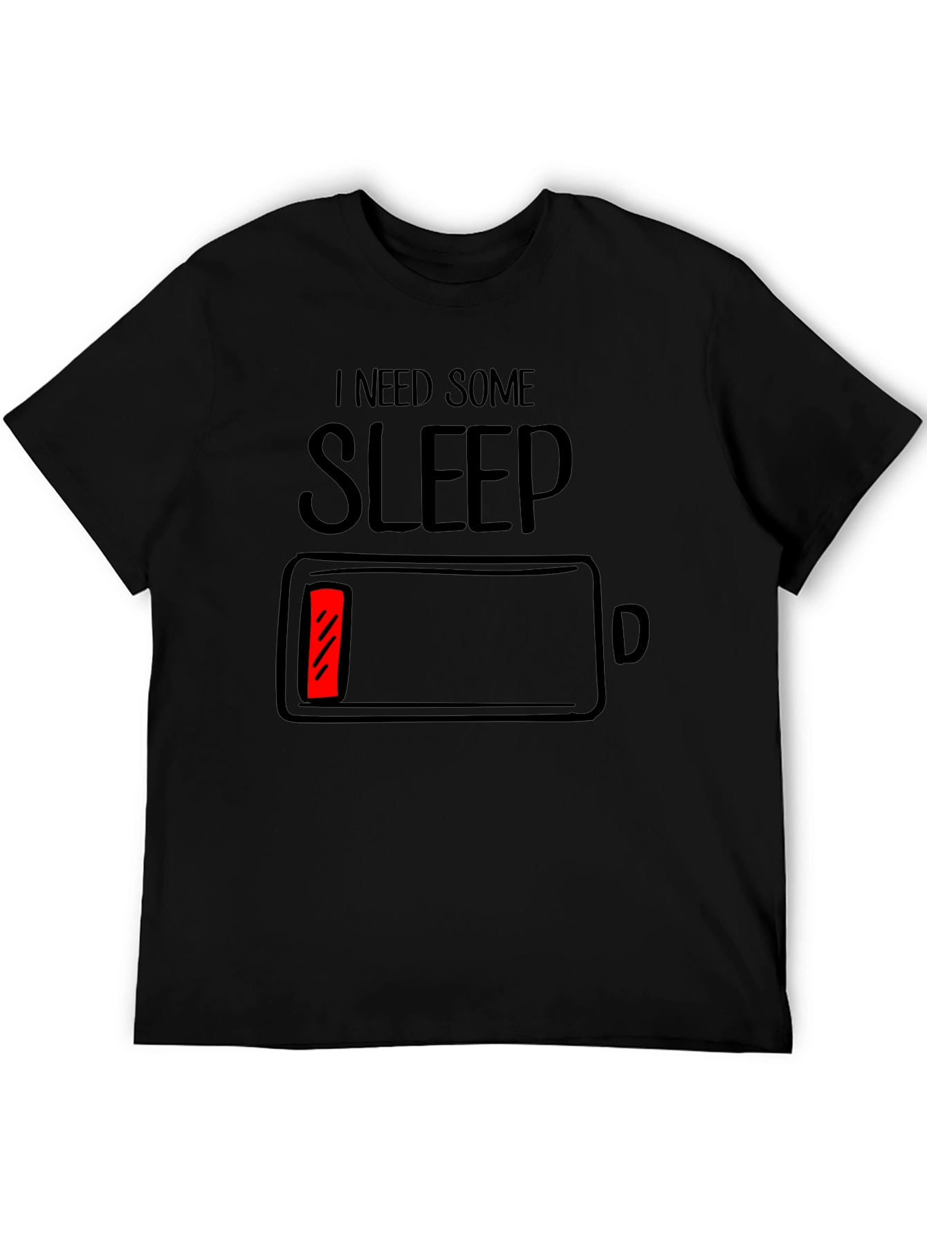 I Need Sleep Battery Low Graphic T-Shirt