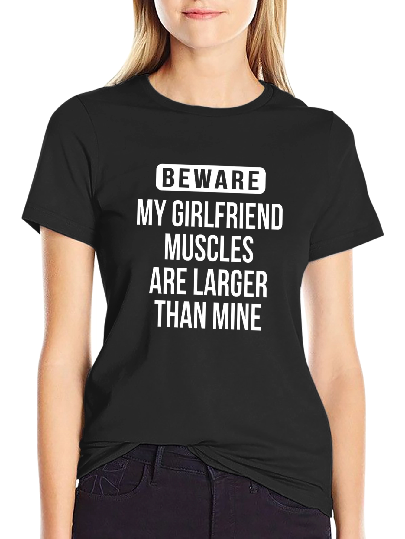 Funny Girlfriend Muscles T-Shirt