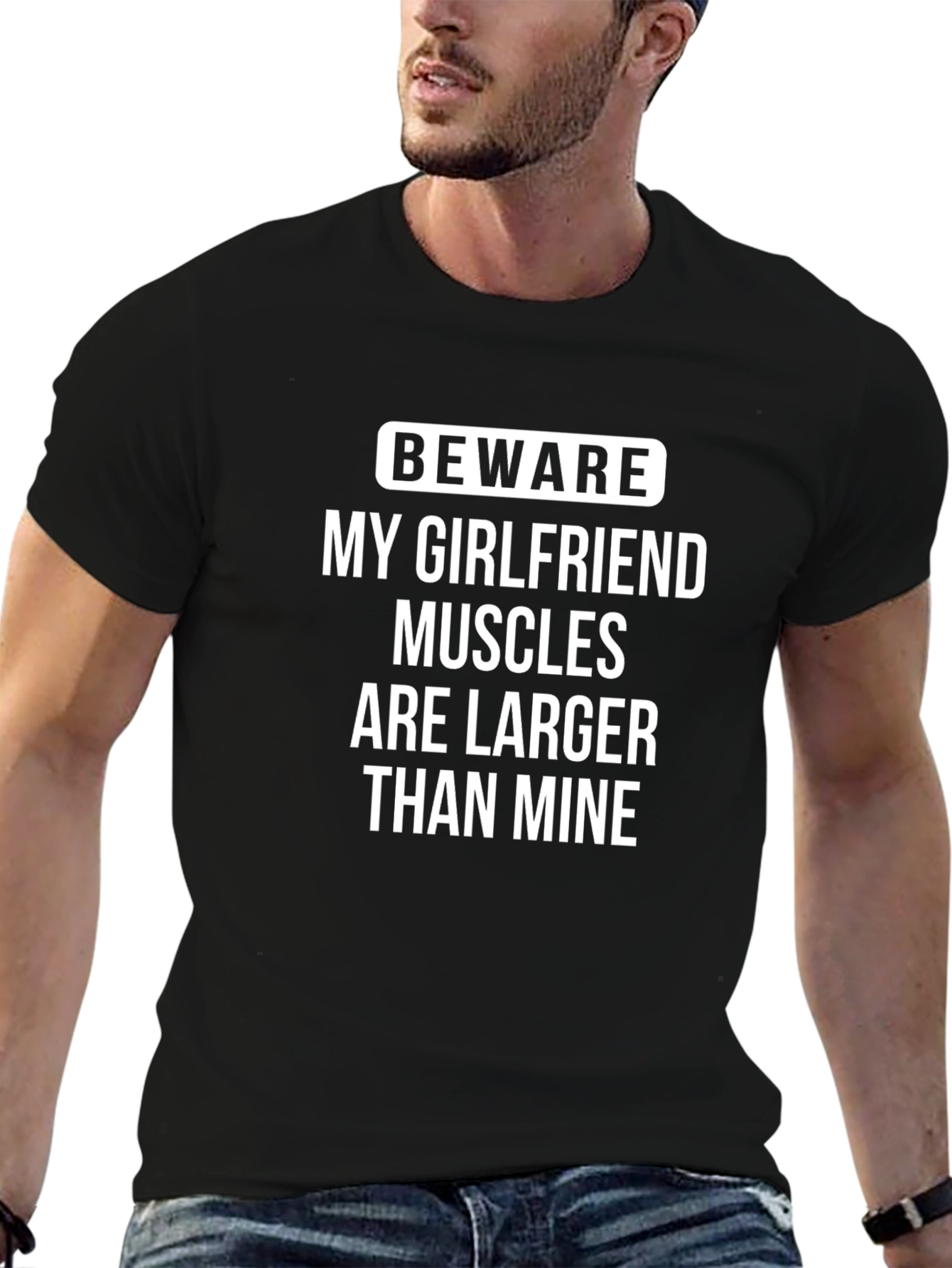 Funny Girlfriend Muscles T-Shirt
